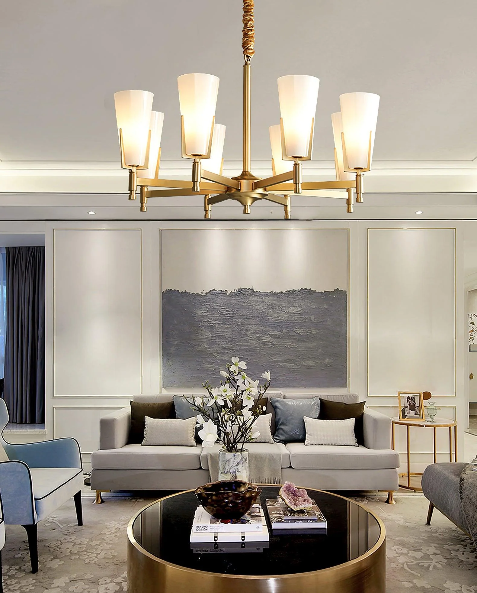 Gleam Luxury Brass Chandelier - Image 37