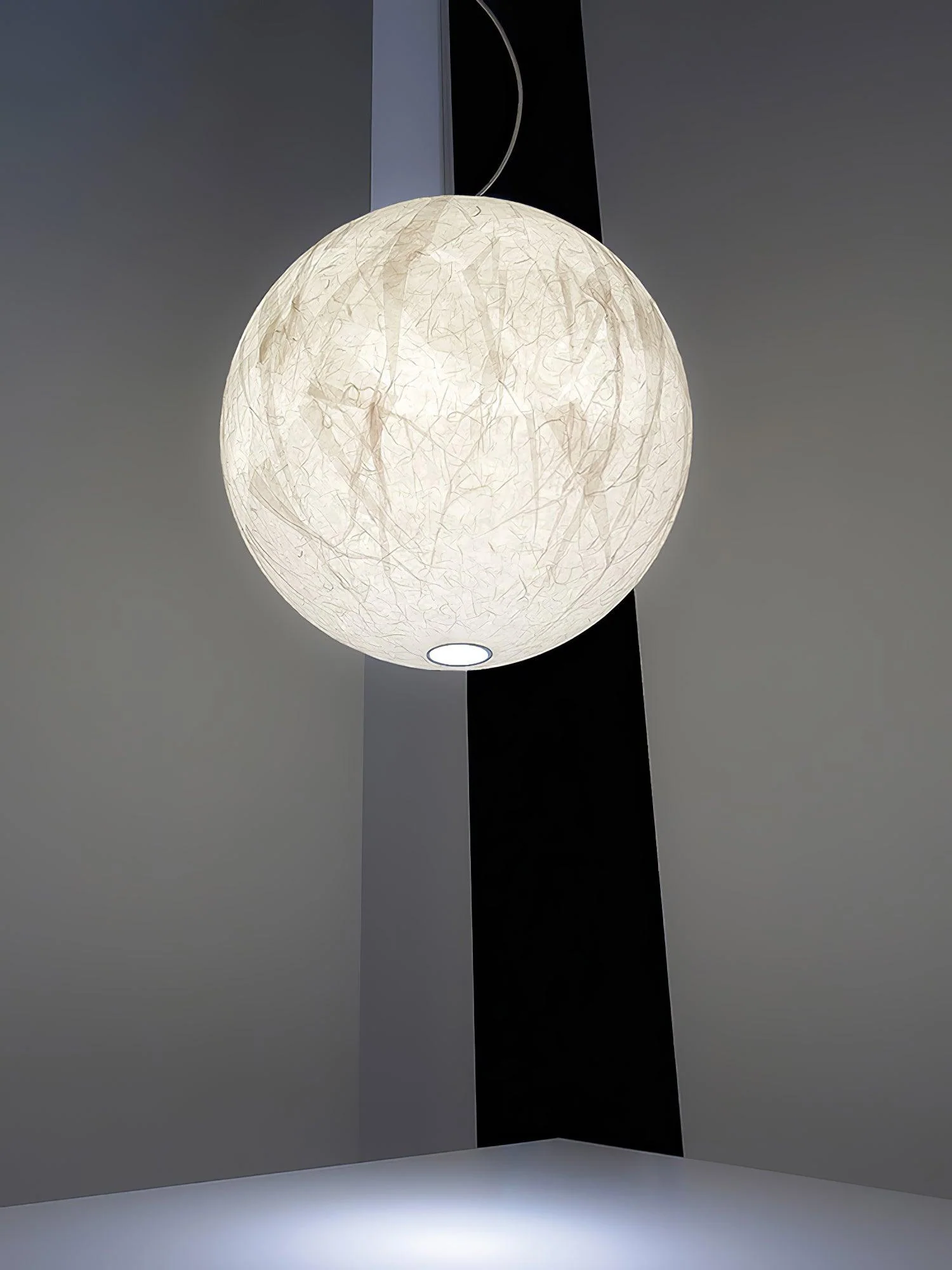 Globe Minimalist Silk Pendant Lamp - Image 12
