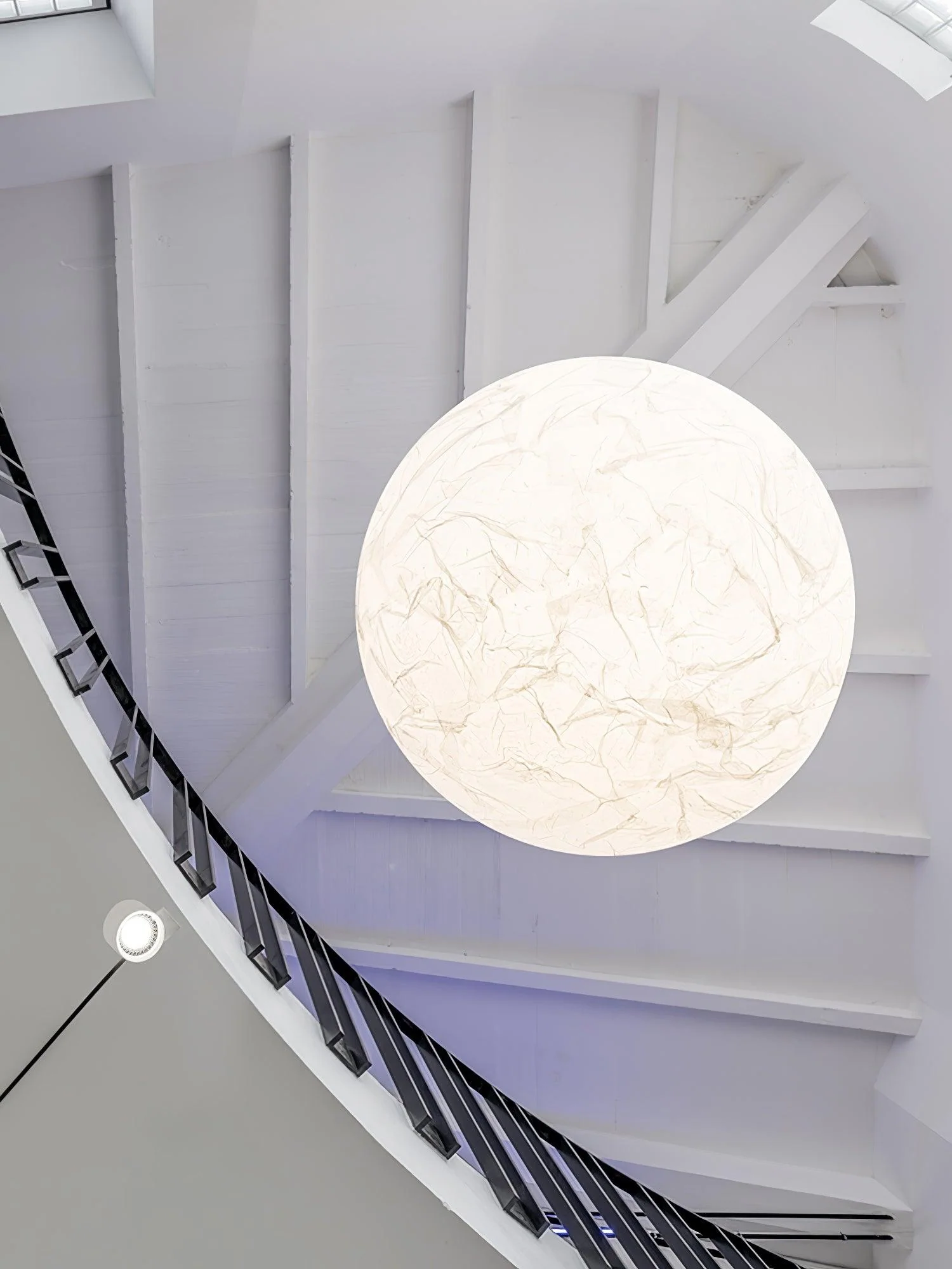 Globe Minimalist Silk Pendant Lamp - Image 14