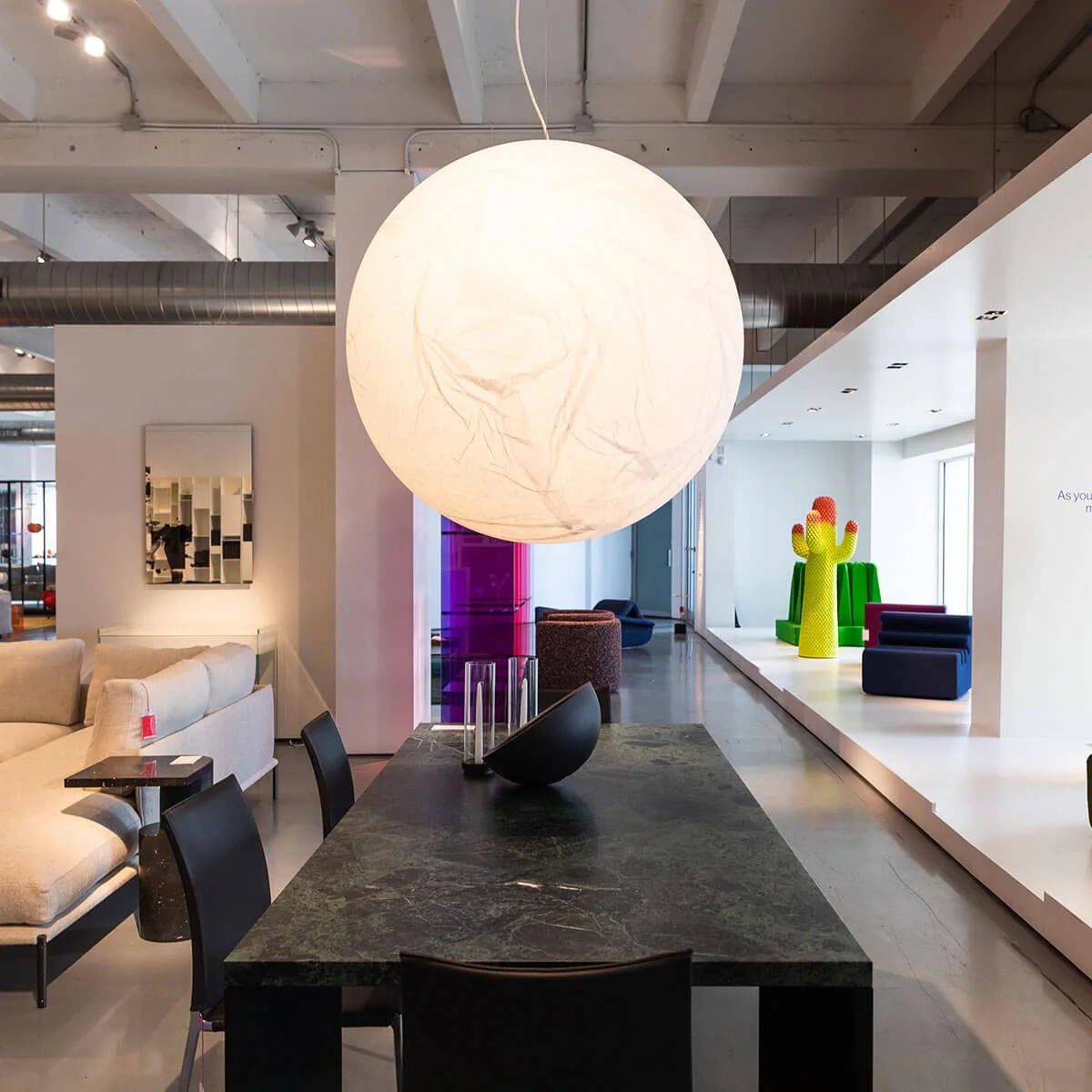 Globe Minimalist Silk Pendant Lamp - Image 28