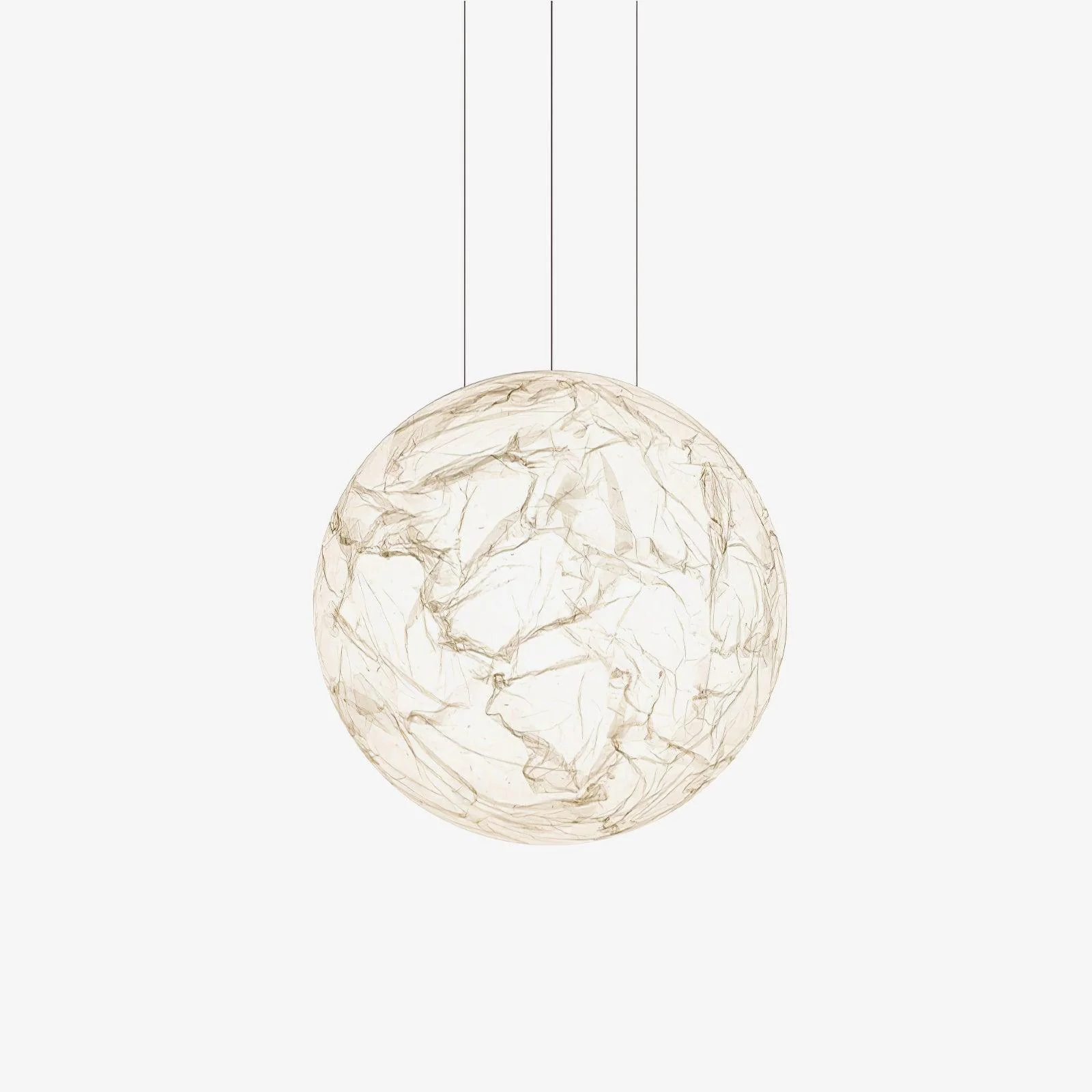 Globe Minimalist Silk Pendant Lamp - Image 30
