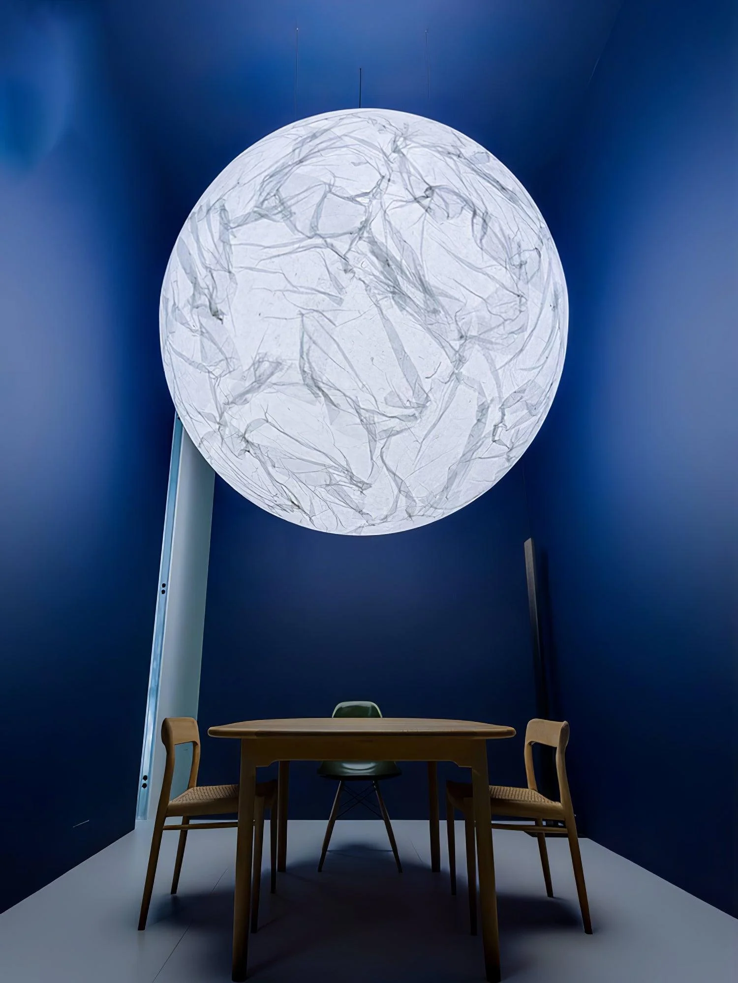 Globe Minimalist Silk Pendant Lamp - Image 32