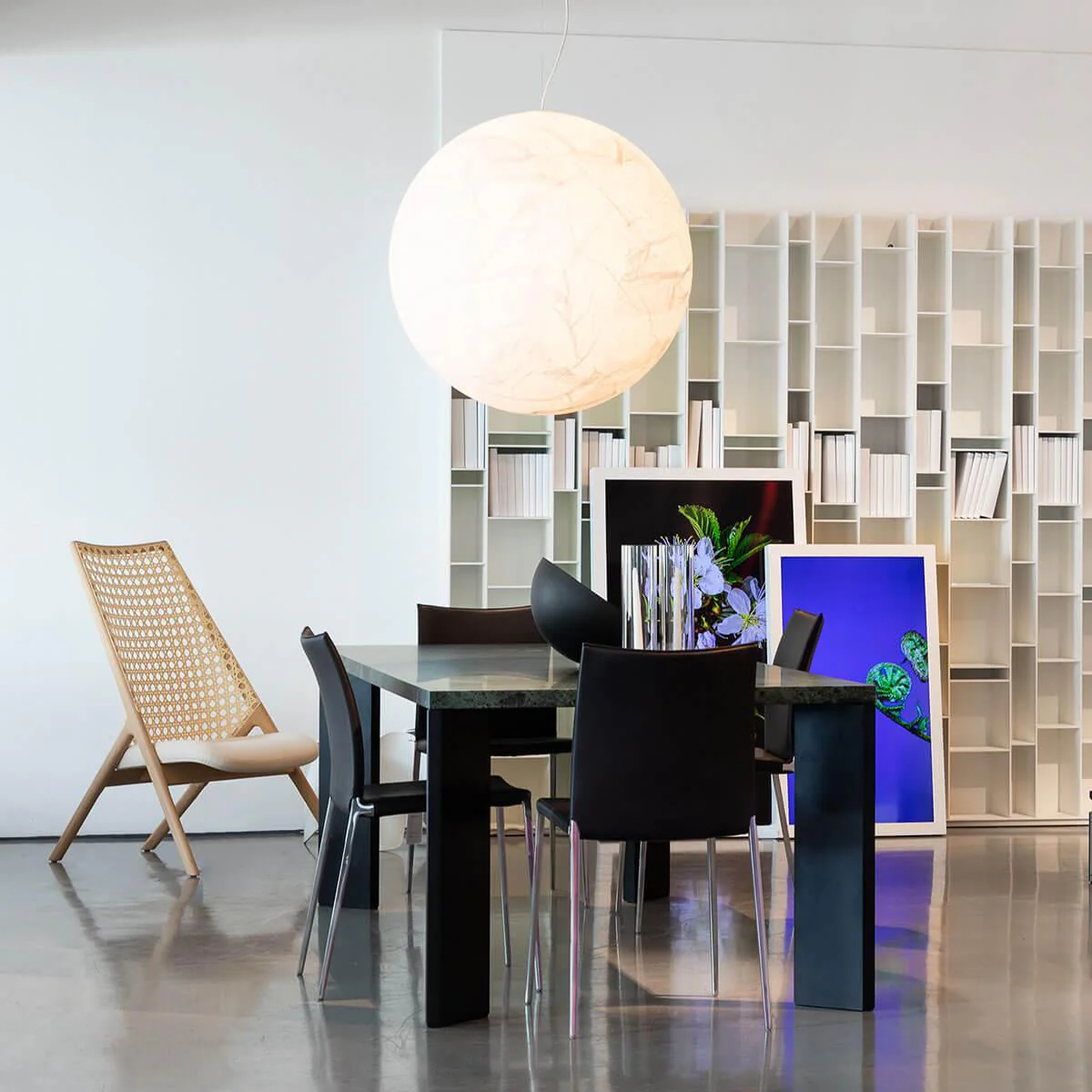 Globe Minimalist Silk Pendant Lamp - Image 40