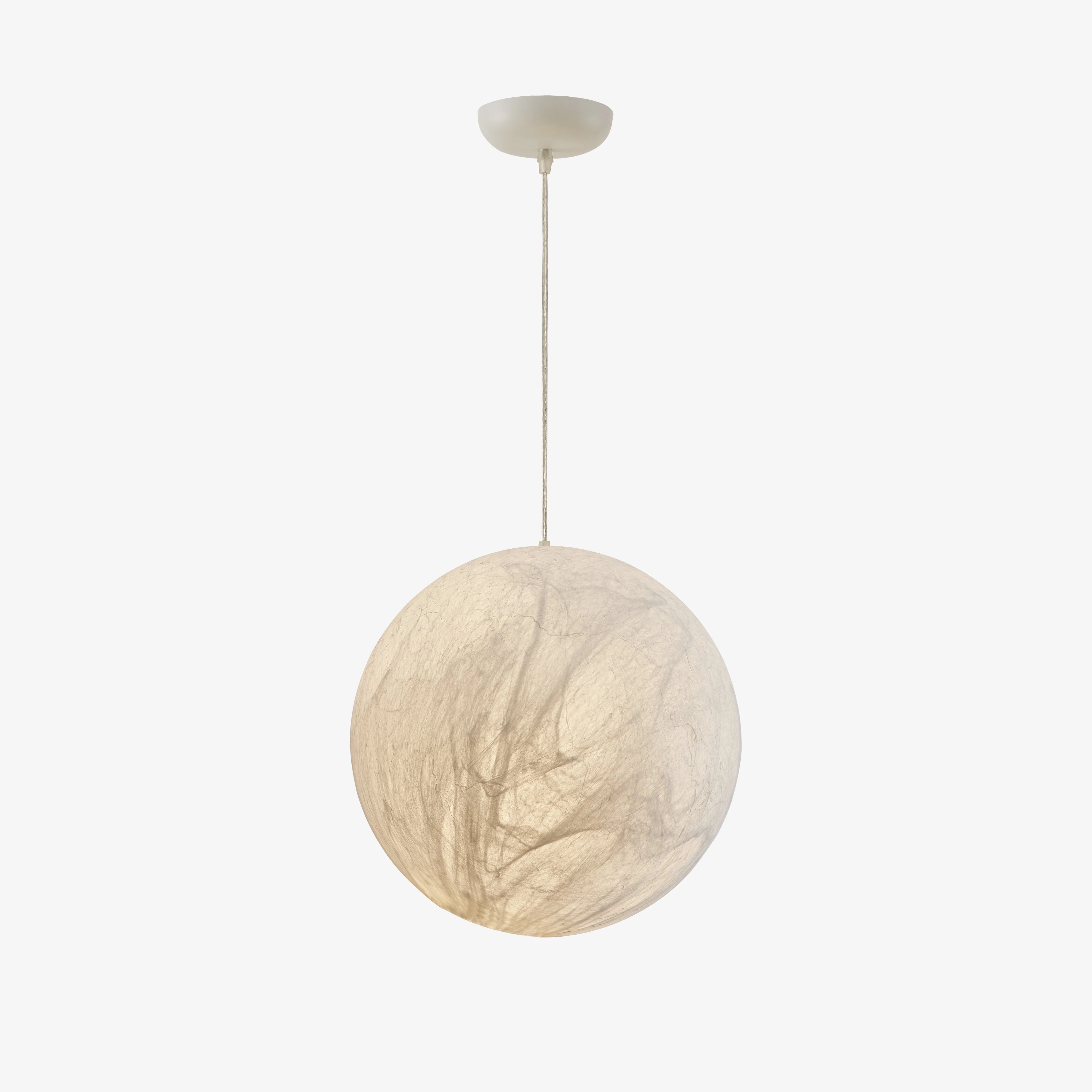 Globe Minimalist Silk Pendant Lamp - Image 48