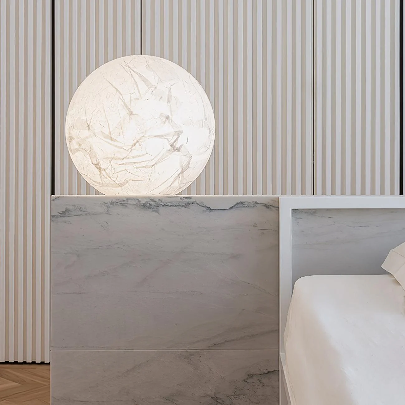 Globe Minimalist Silk Pendant Lamp - Image 58