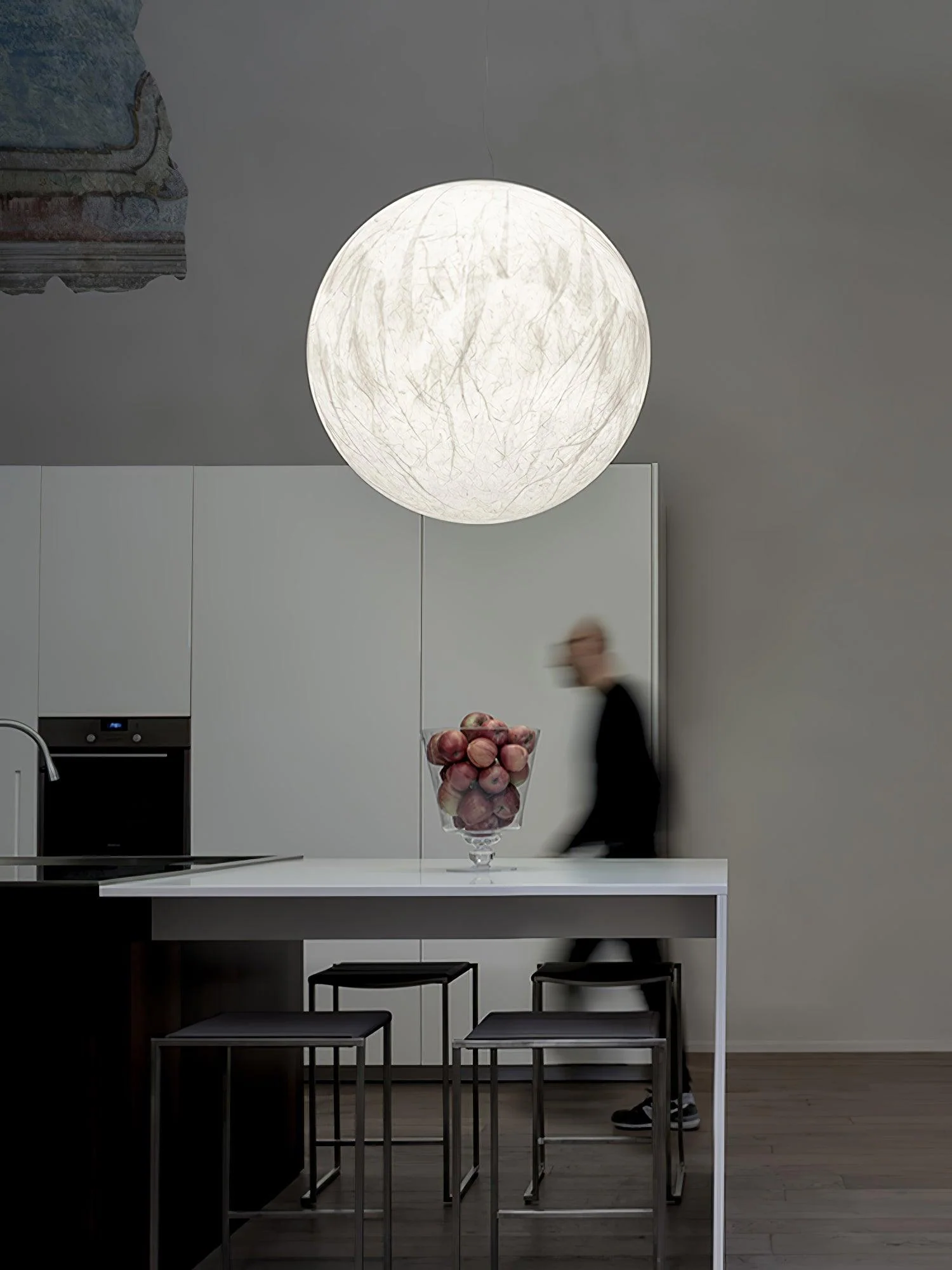 Globe Minimalist Silk Pendant Lamp - Image 59