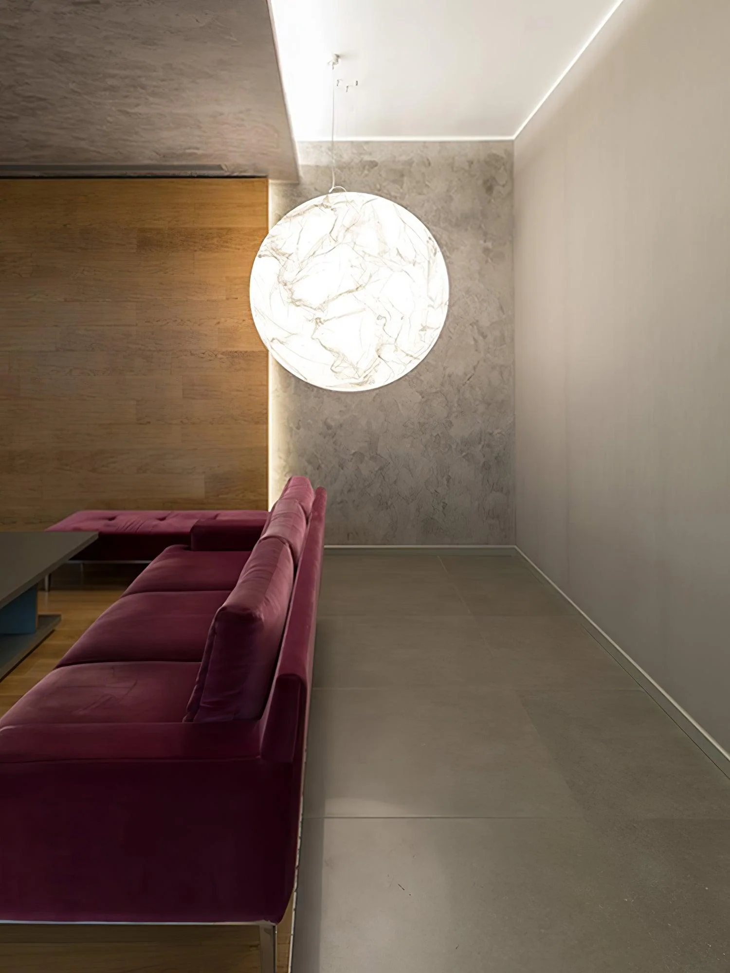 Globe Minimalist Silk Pendant Lamp - Image 6