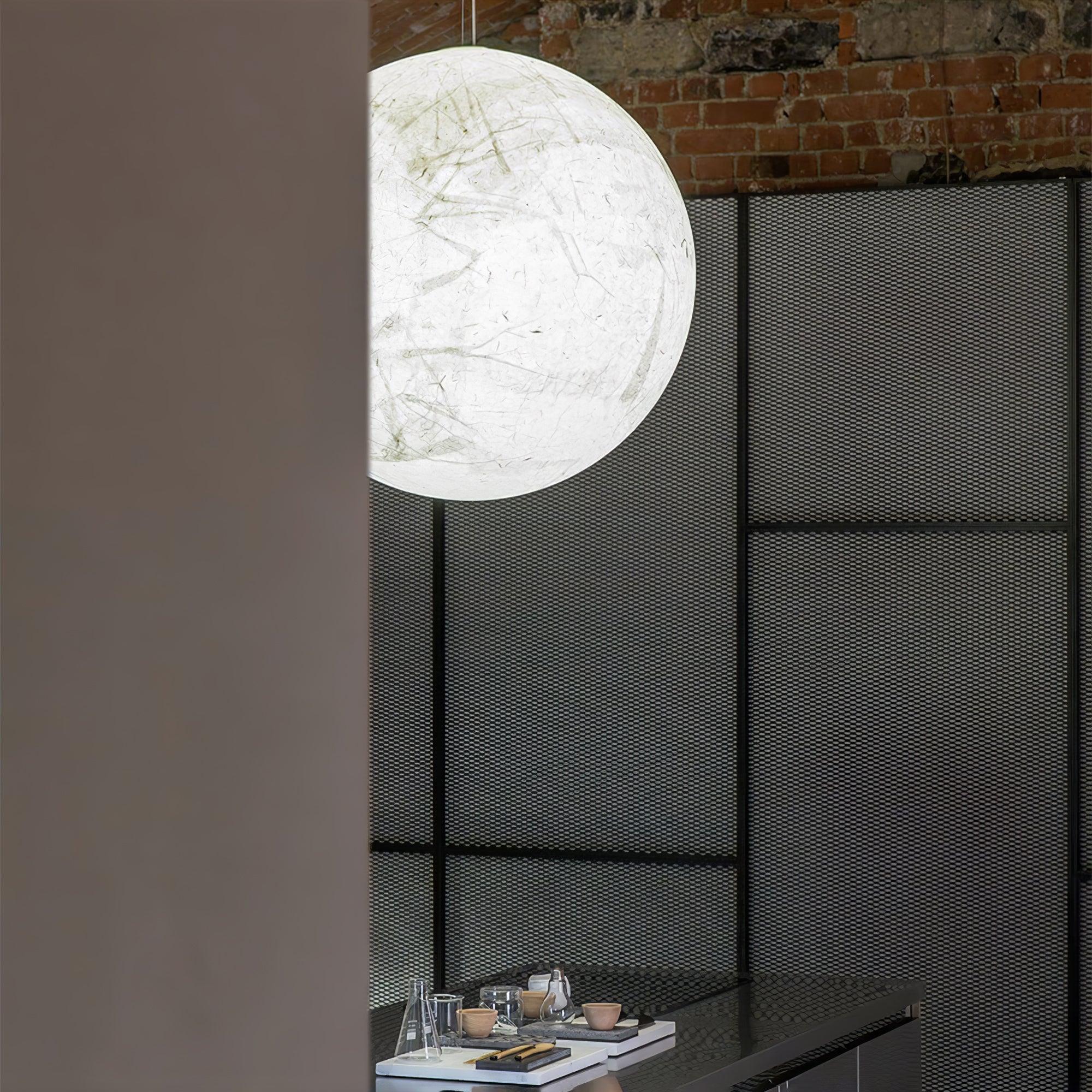 Globe Minimalist Silk Pendant Lamp - Image 60