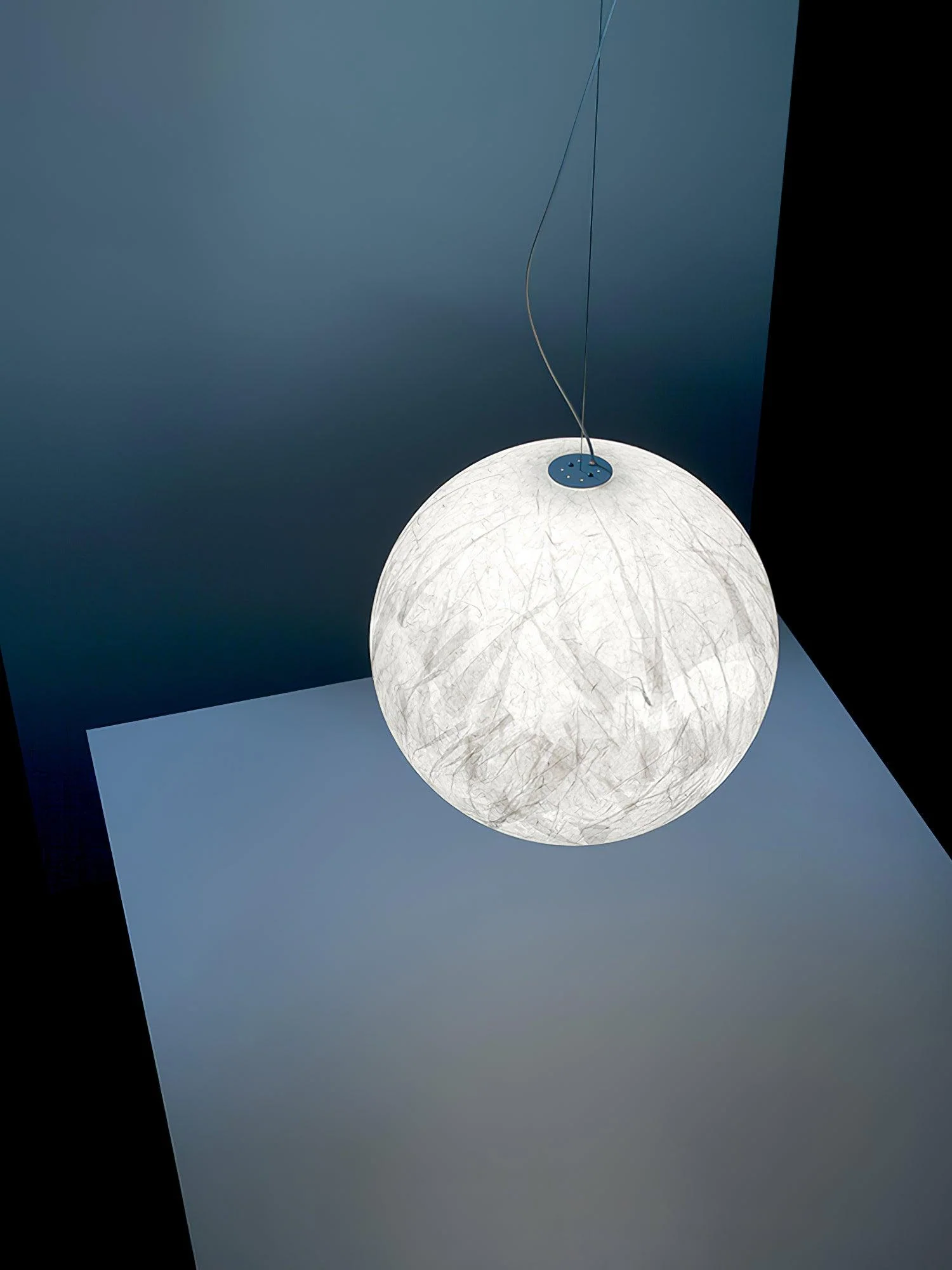 Globe Minimalist Silk Pendant Lamp - Image 7
