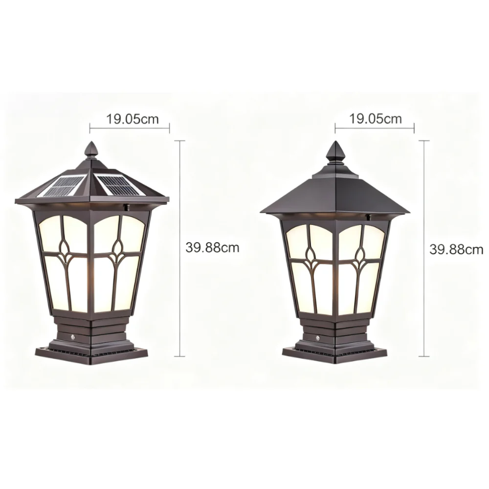 Gloria LED Retro Outdoor Post Cap Pillar Lamp - Image 15