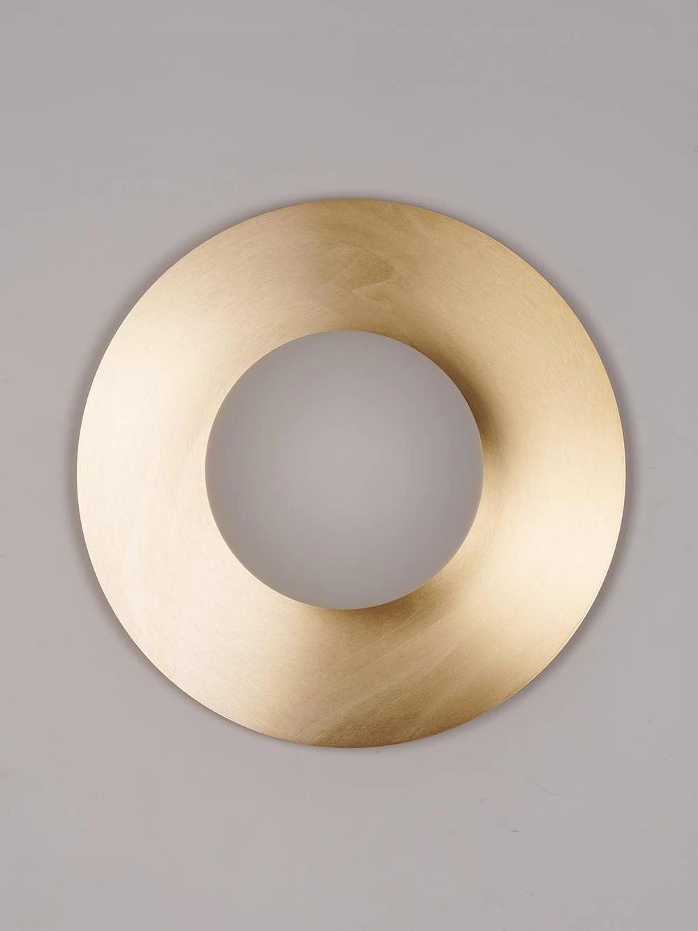 Godfrey Modern Minimalist Round Art Brass Glass Wall Lamp - Image 12