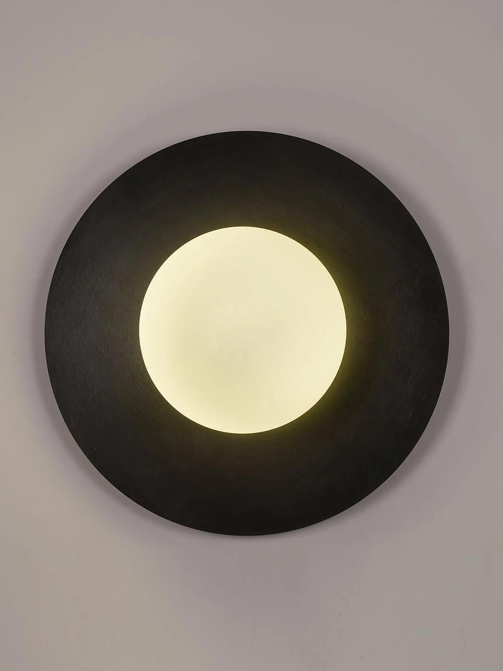 Godfrey Modern Minimalist Round Art Brass Glass Wall Lamp - Image 23