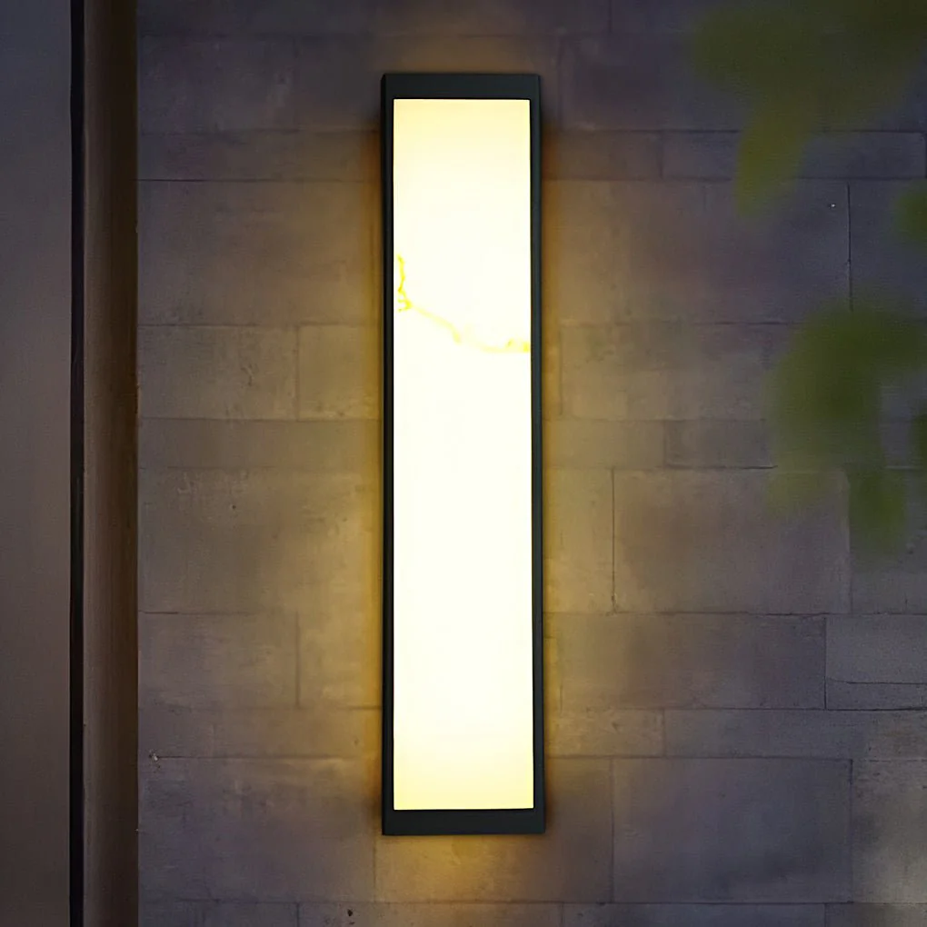 Godwin Rectangle LED Steel Outdoor Wall Mounted Lights - Image 6