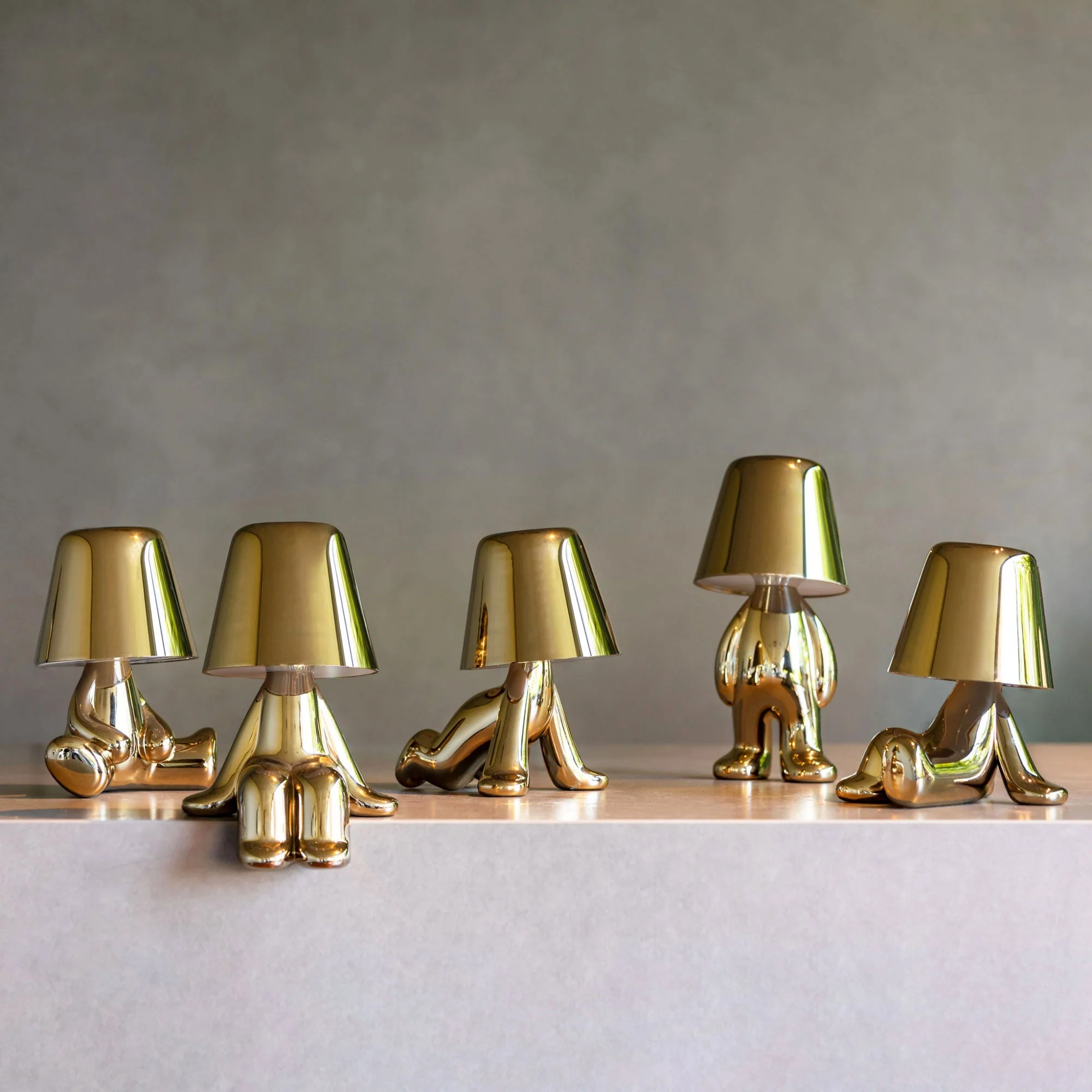 Golden Artistic Table Lamp - Image 17