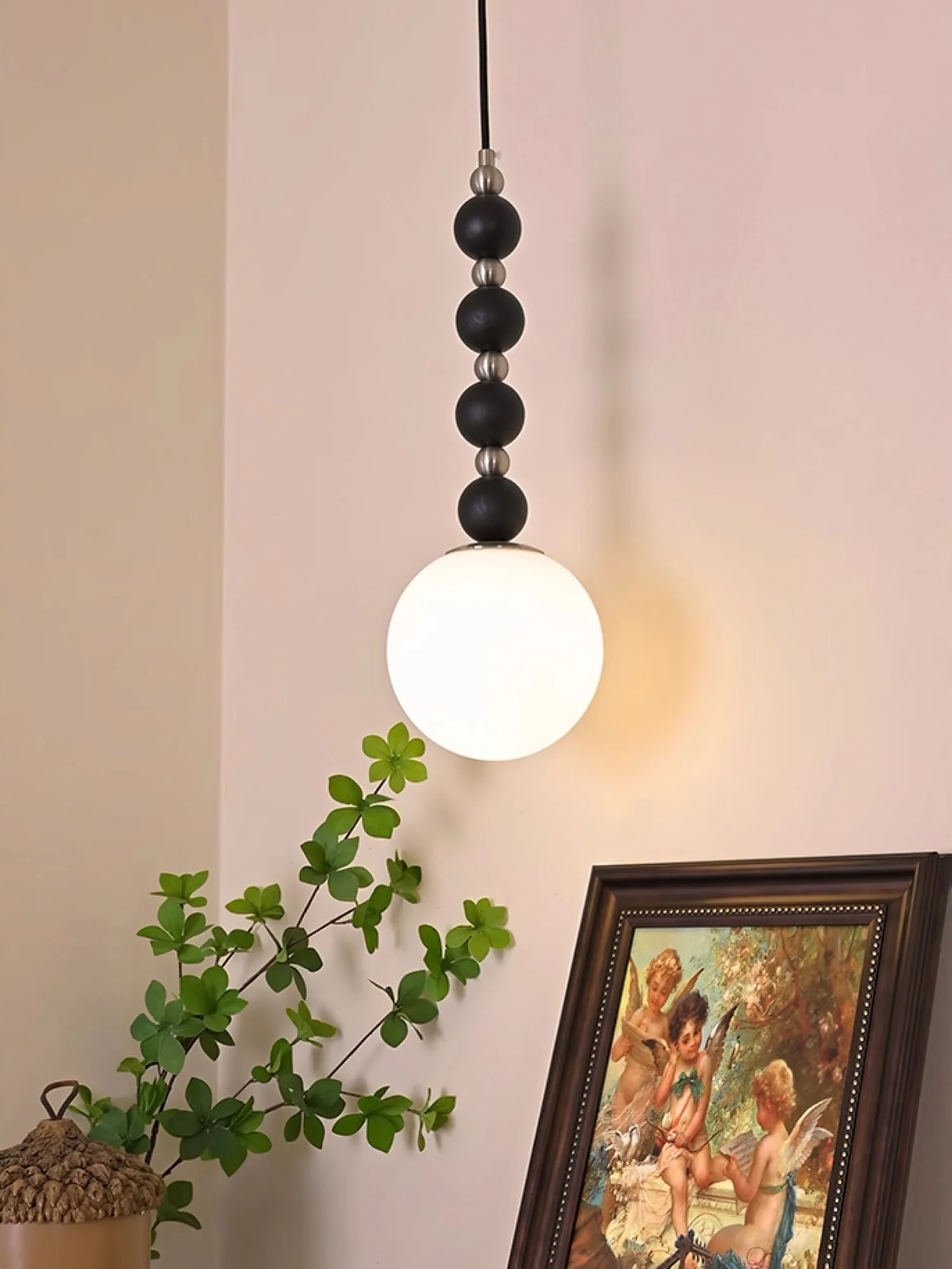 Golie Minimalist Wood Pendant Lamp - Image 17