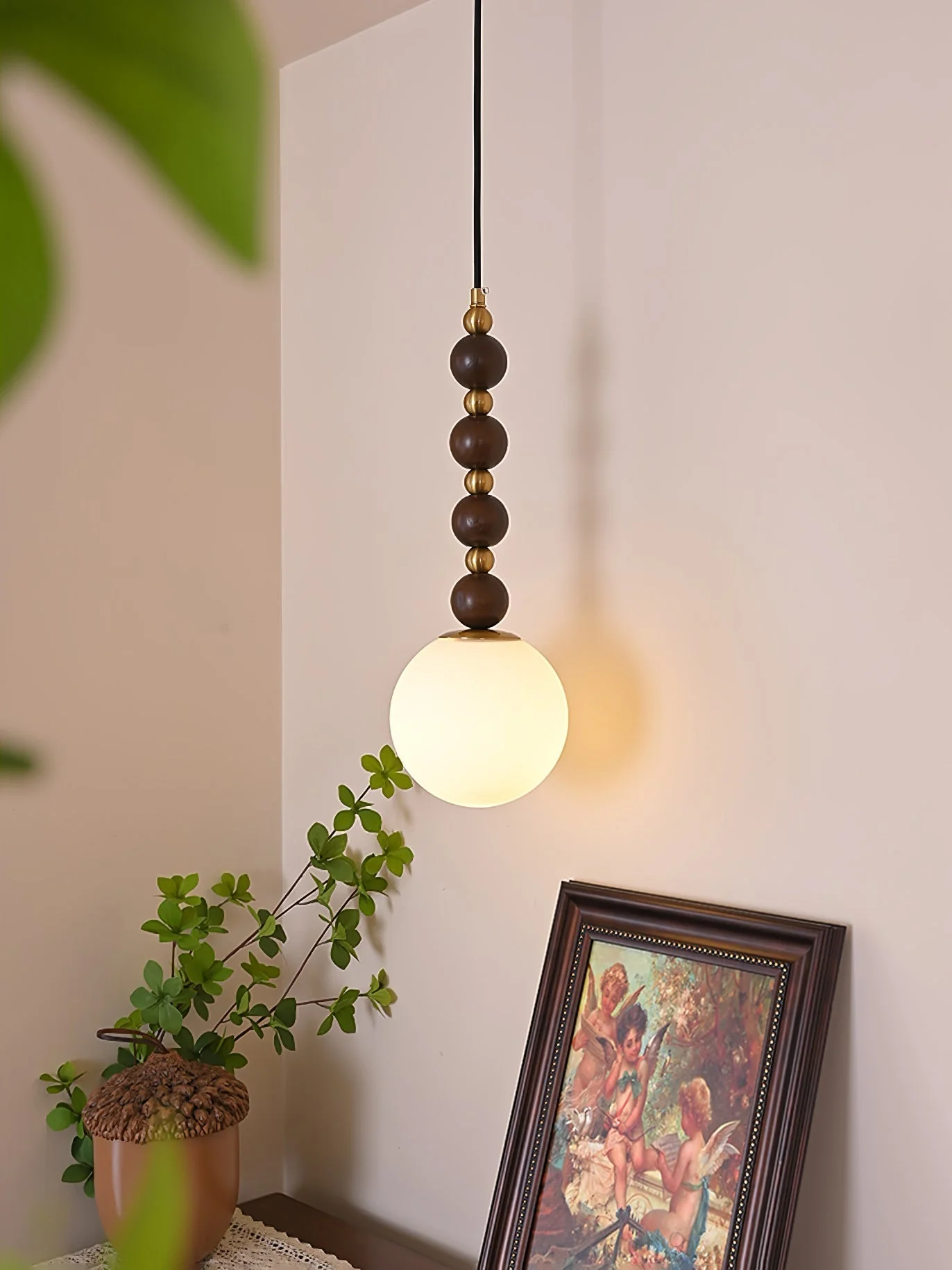 Golie Minimalist Wood Pendant Lamp - Image 18