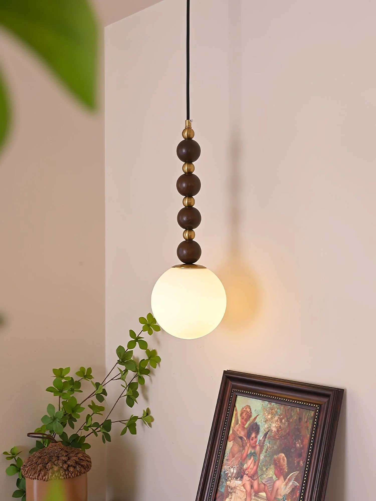 Golie Minimalist Wood Pendant Lamp - Image 19