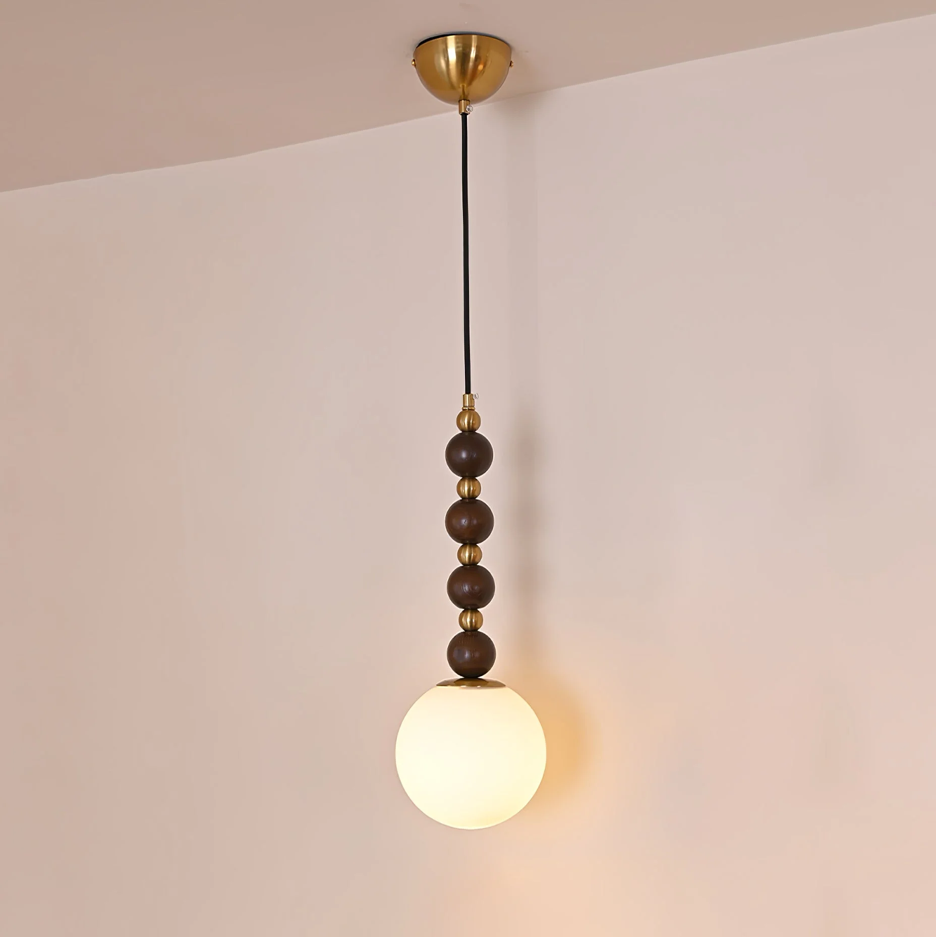 Golie Minimalist Wood Pendant Lamp - Image 2