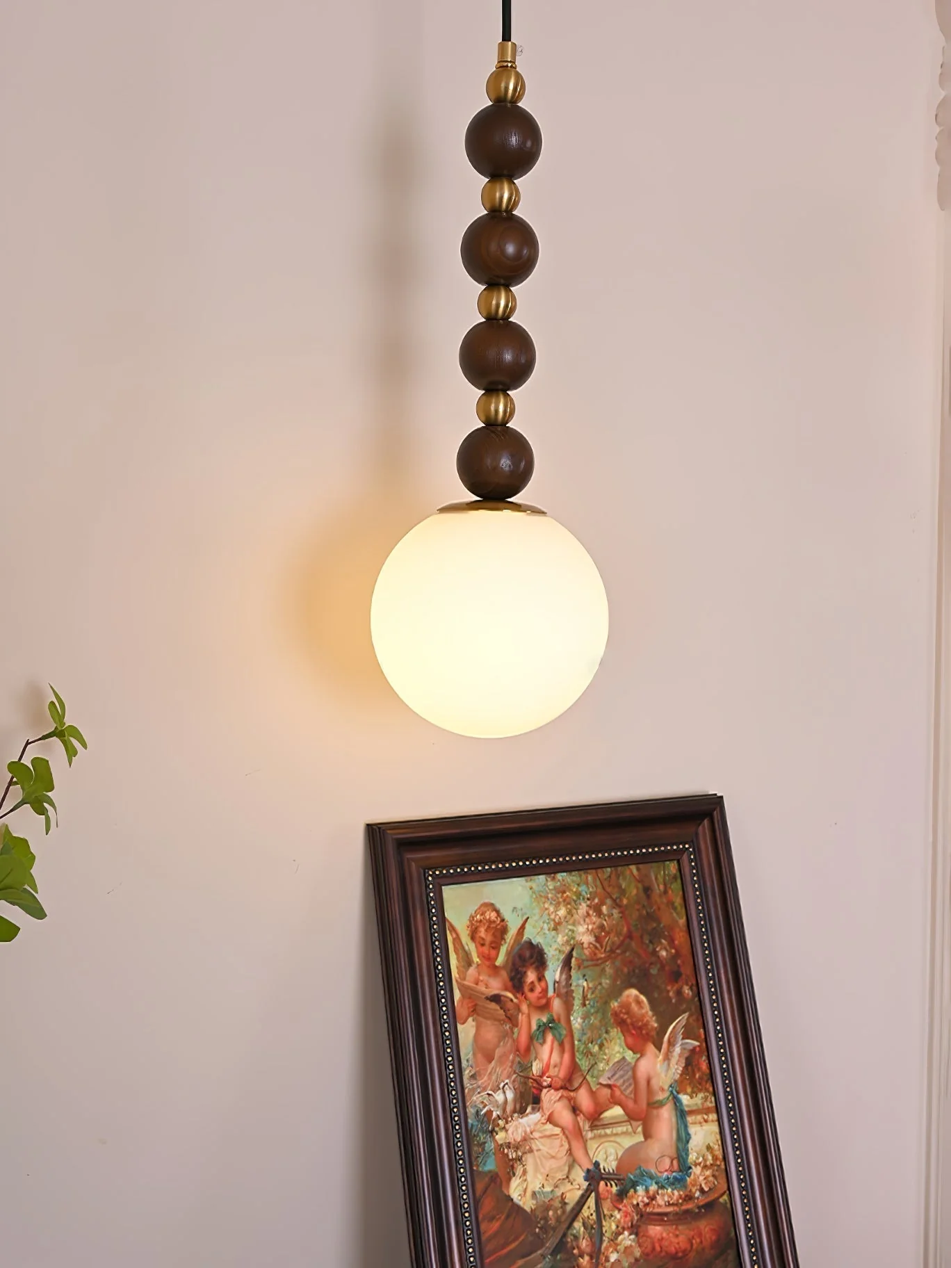 Golie Minimalist Wood Pendant Lamp - Image 8