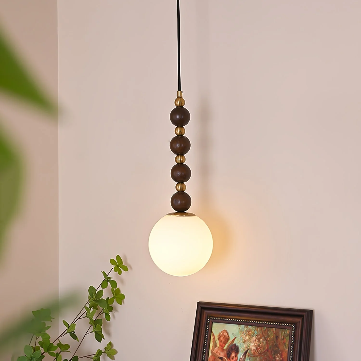 Golie Minimalist Wood Pendant Lamp - Image 9