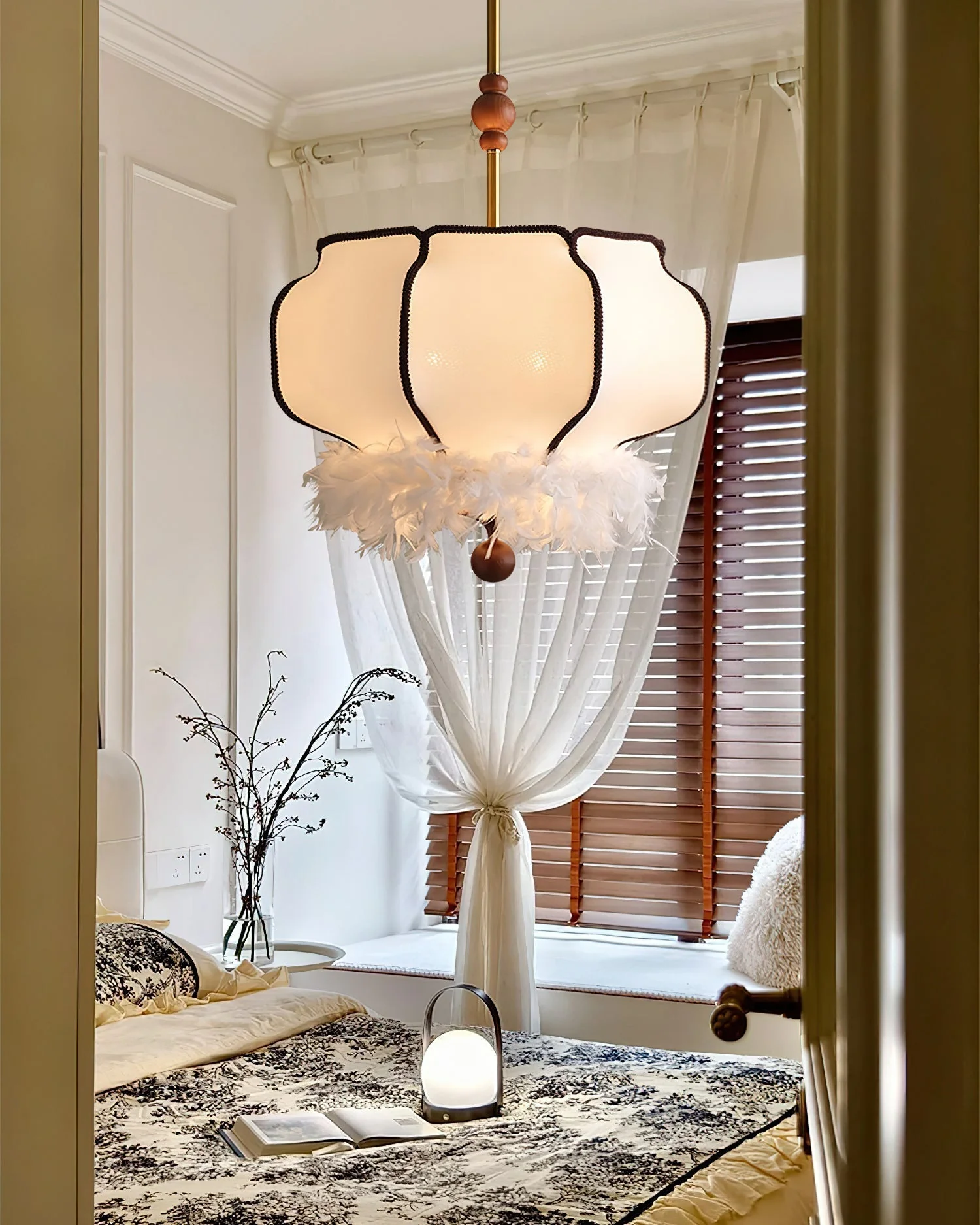 Grace Luxury Fabric Pendant Light - Image 16