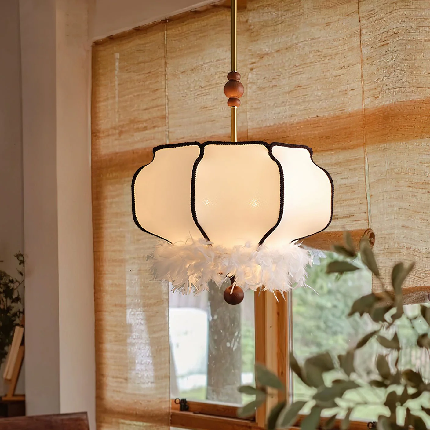 Grace Luxury Fabric Pendant Light - Image 4