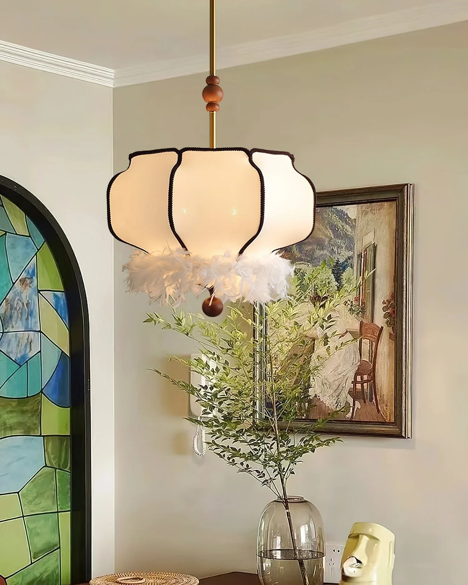 Grace Luxury Fabric Pendant Light - Image 6