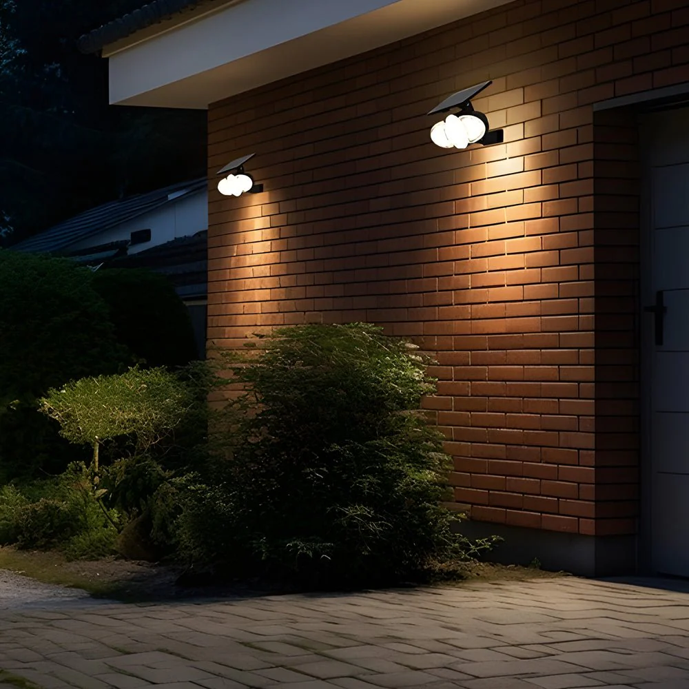 Gray Motion Security LED PC Outdoor Wall Light Fixture - Image 3