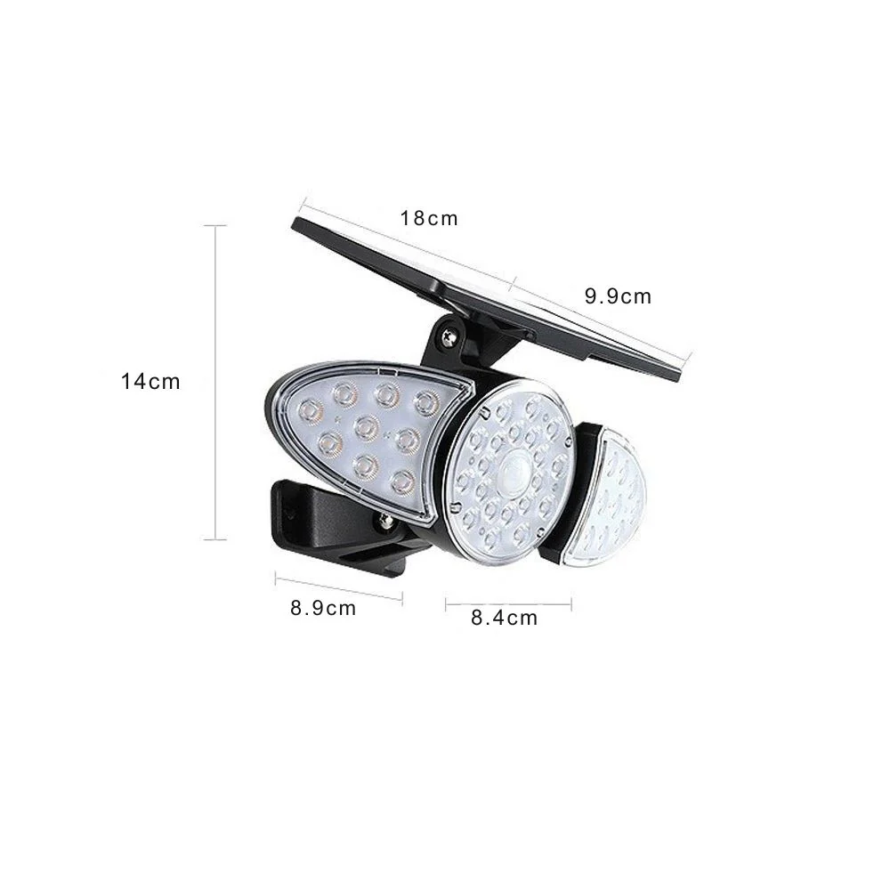 Gray Motion Security LED PC Outdoor Wall Light Fixture - Image 9