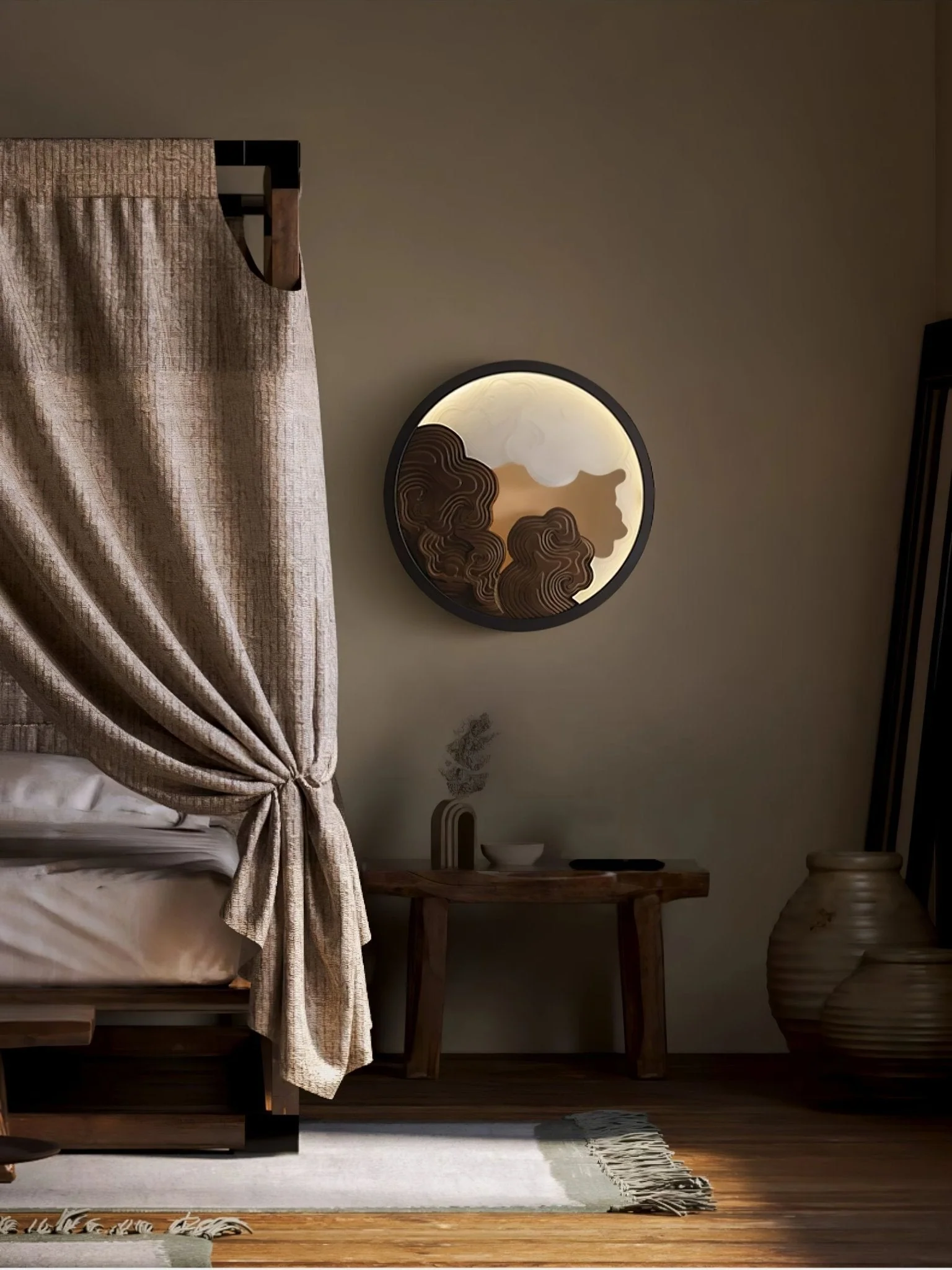 Grayson Modern Wood Wall Lamp - Image 3