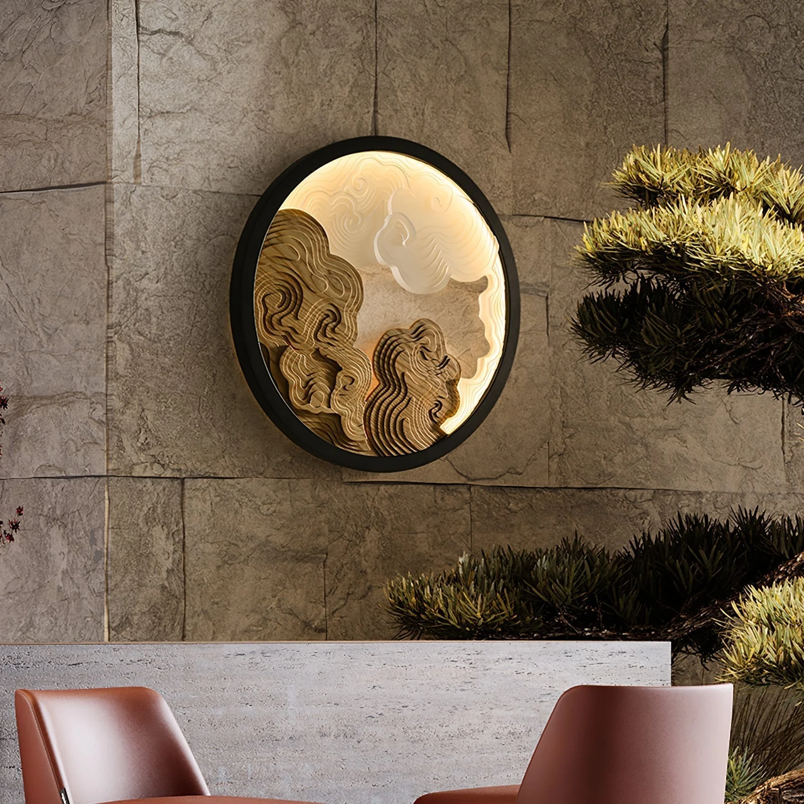 Grayson Modern Wood Wall Lamp - Image 4