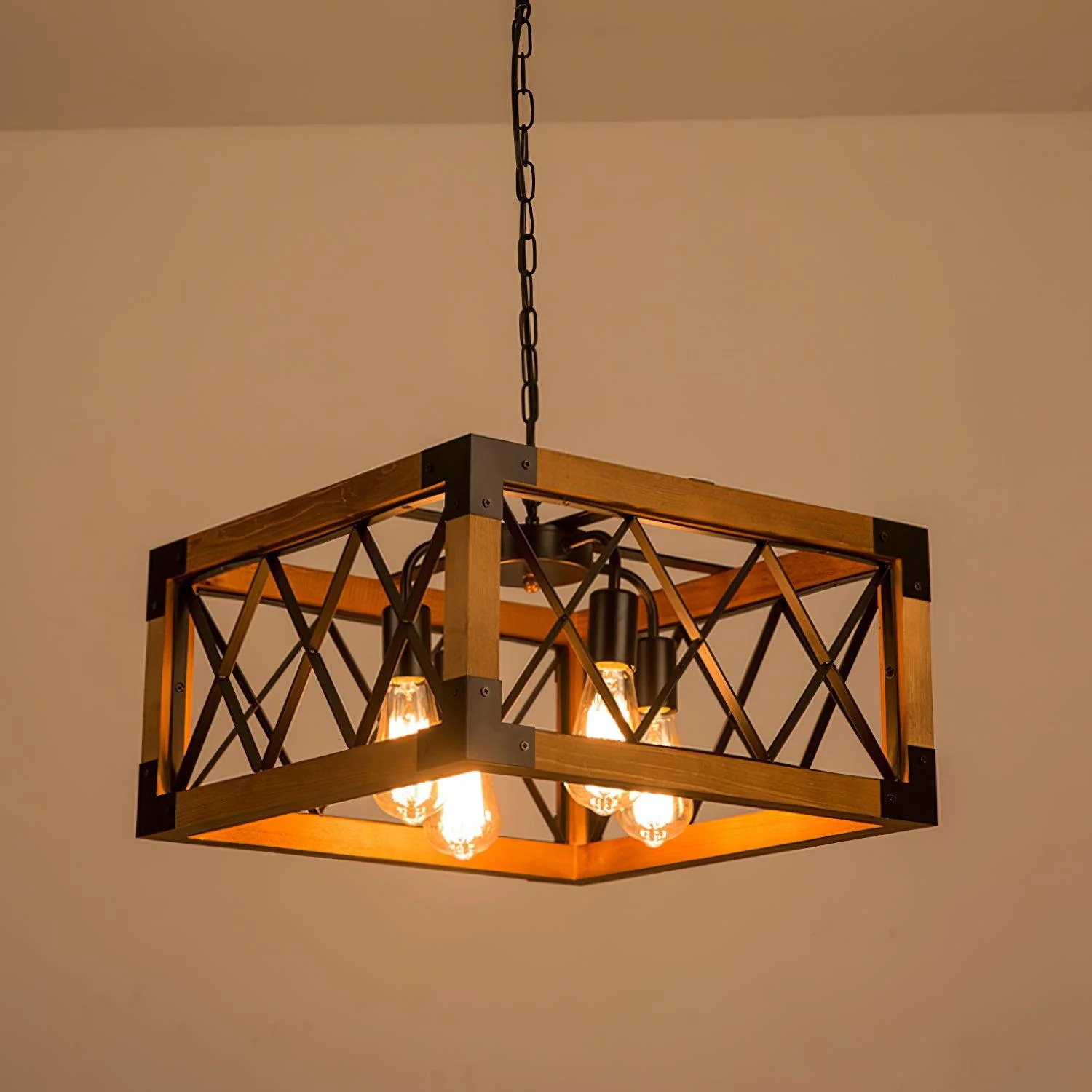 Grid Kitchen Island Rectangle Chandelier - Image 28
