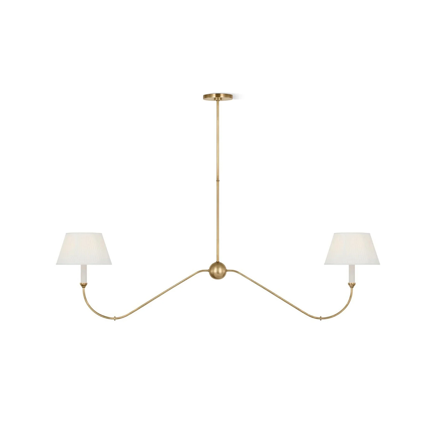 Griffin Contemporary Brass Chandelier