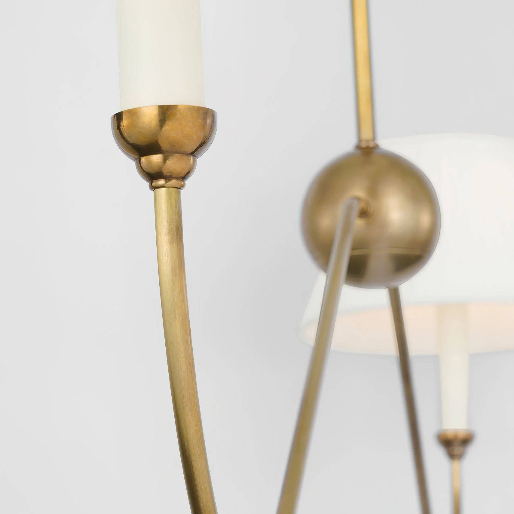 Griffin Contemporary Brass Chandelier - Image 14