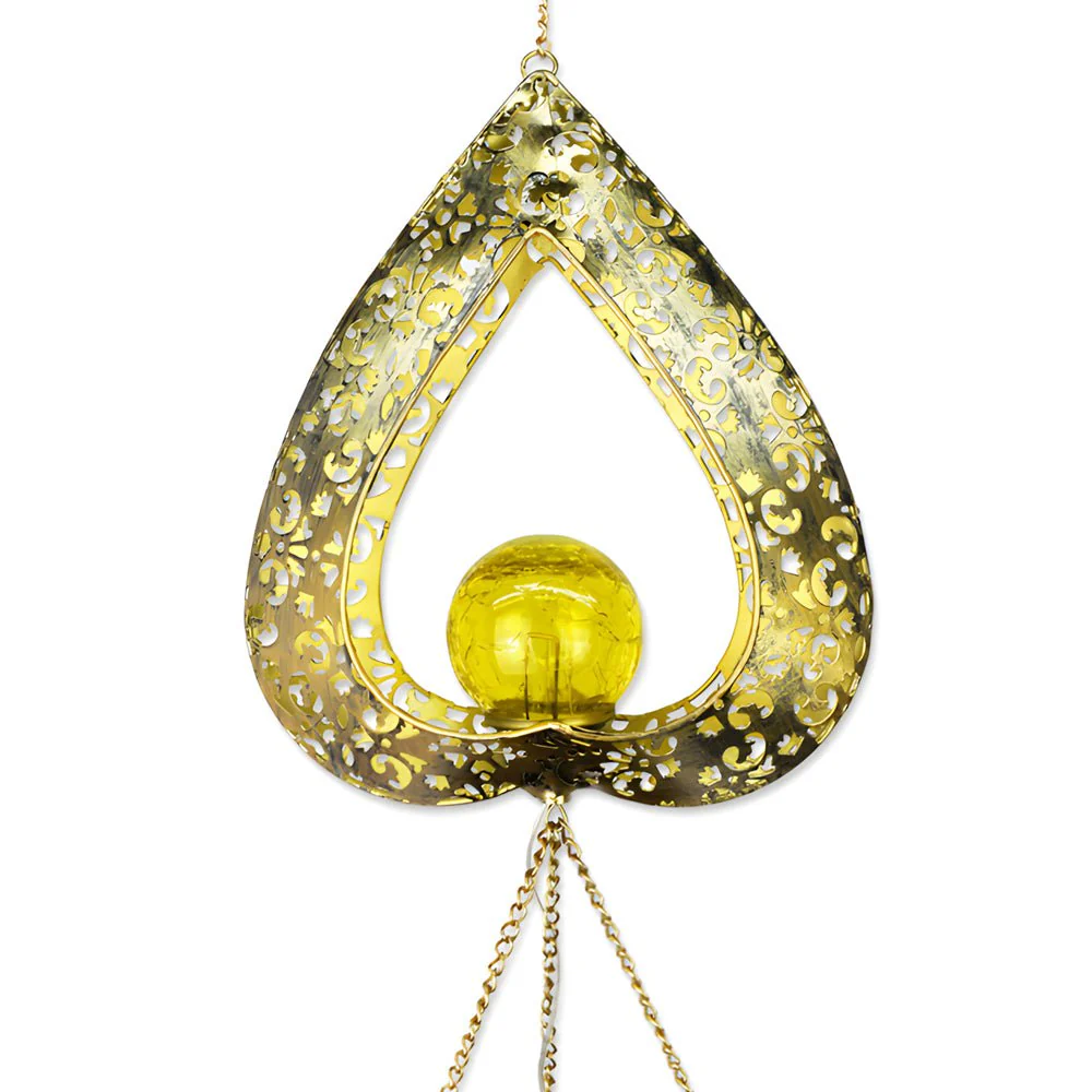 Griswo Heart Wind Chimes LED Outdoor Pendant Lights - Image 5