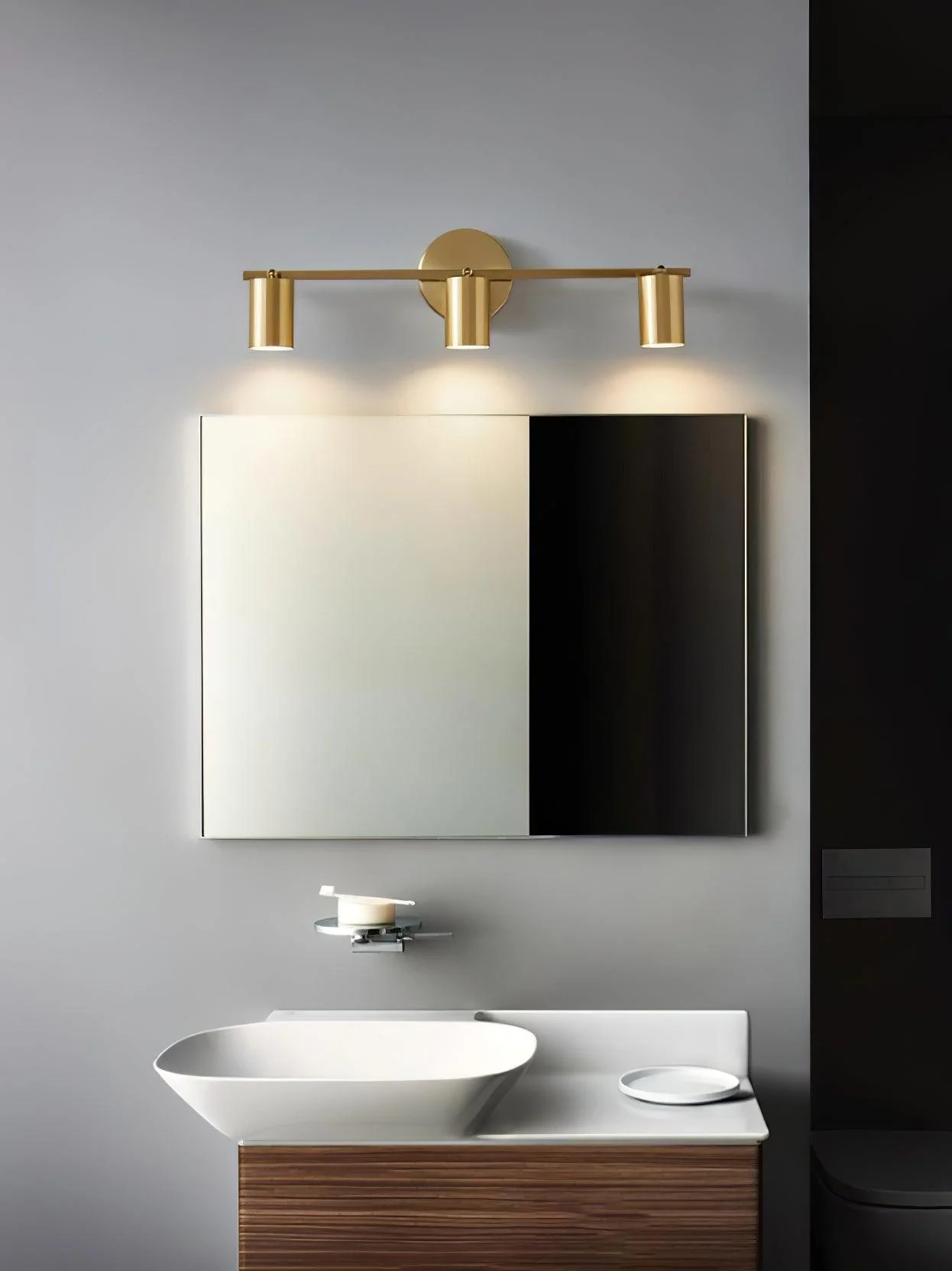 Grover Rotatable Brass Spotlight Wall Light - Image 10