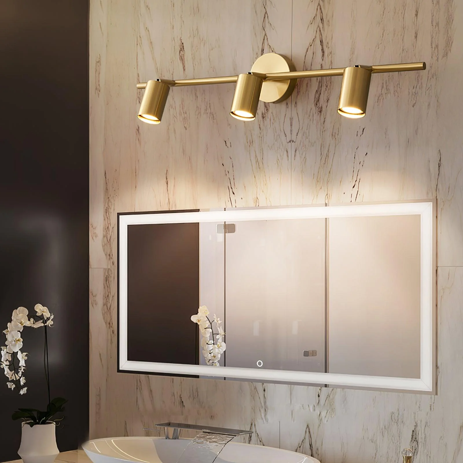 Grover Rotatable Brass Spotlight Wall Light - Image 14