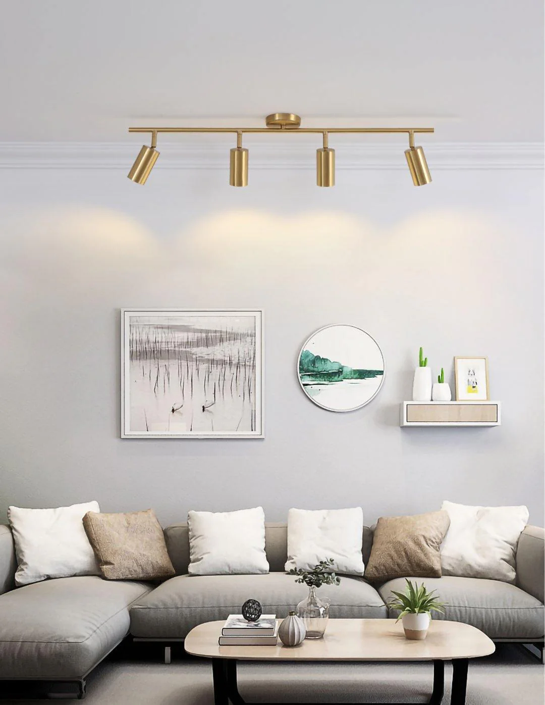 Grover Rotatable Brass Spotlight Wall Light - Image 43
