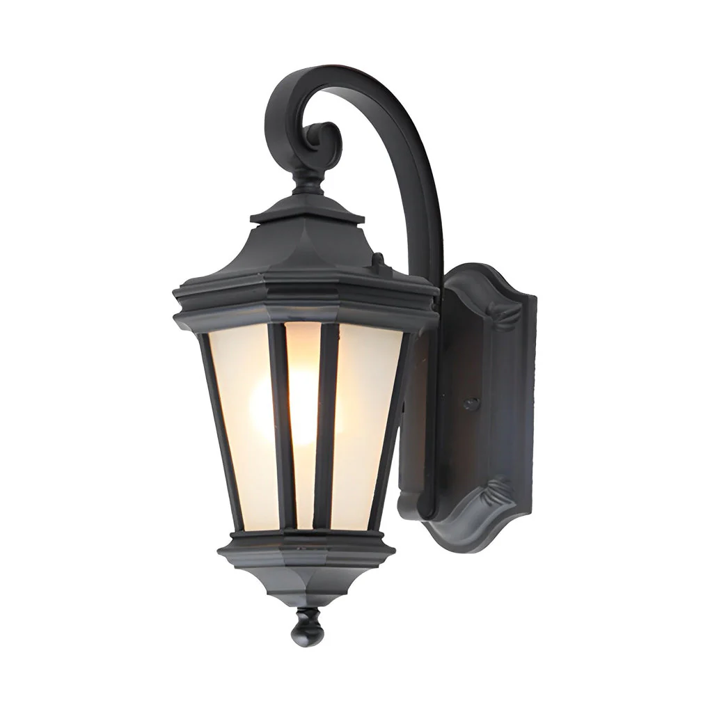 Guinevere Minimalist Frosted European Glass Outdoor Wall Lamp - Image 6