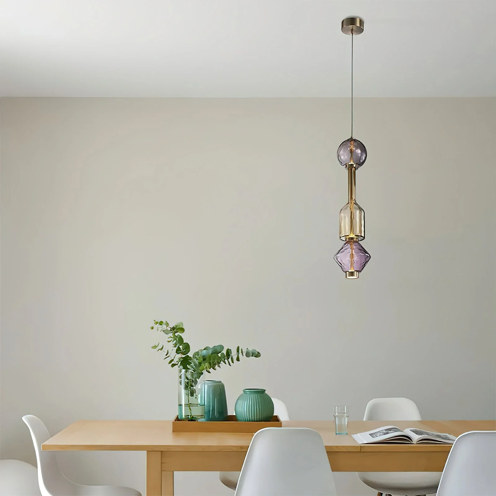 Gusto Modern Glass Pendant Light - Image 11