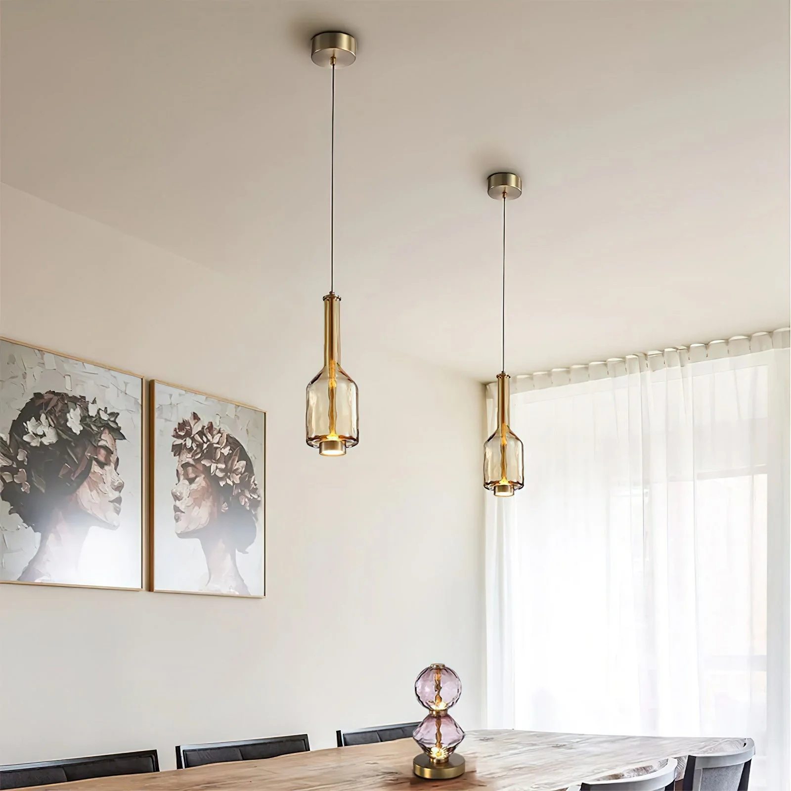 Gusto Modern Glass Pendant Light - Image 12