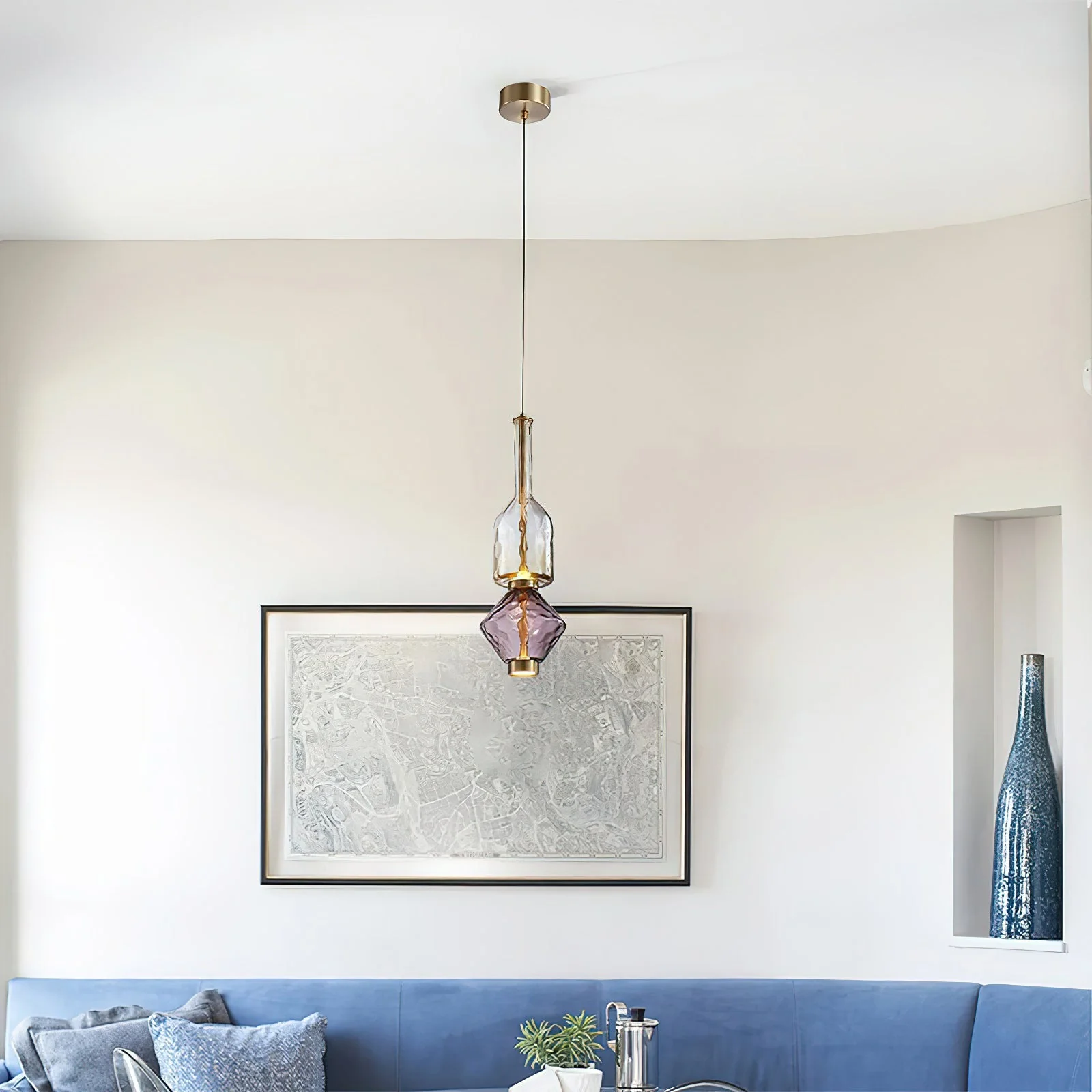 Gusto Modern Glass Pendant Light - Image 13