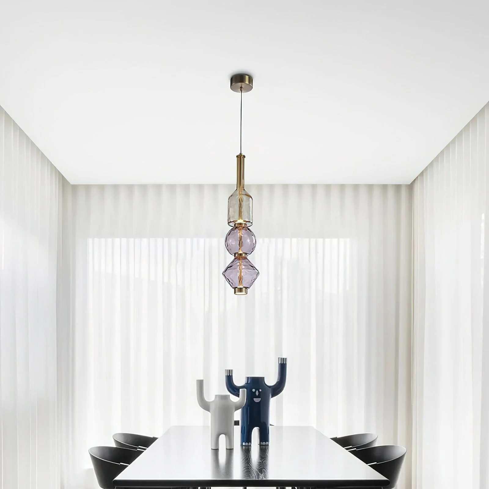 Gusto Modern Glass Pendant Light - Image 15