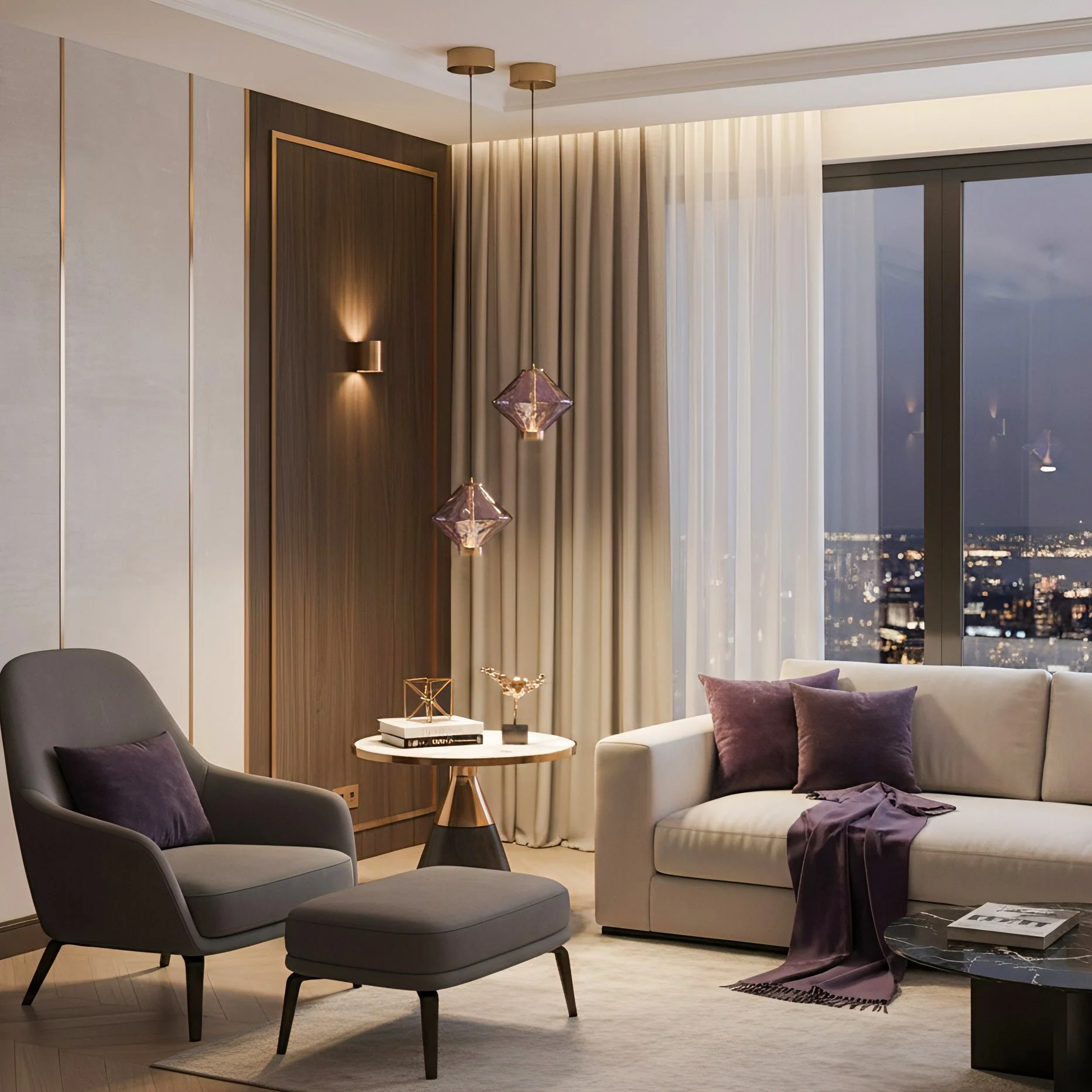 Gusto Modern Glass Pendant Light - Image 4