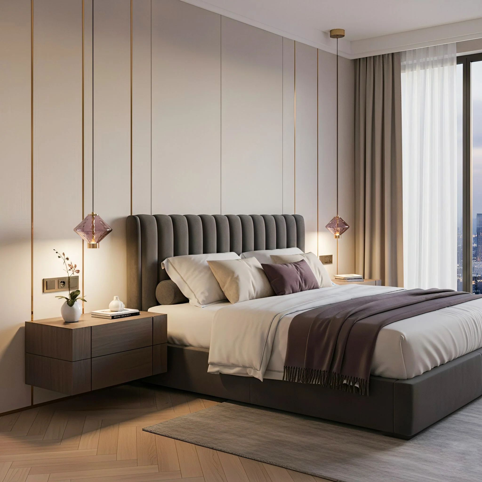 Gusto Modern Glass Pendant Light - Image 6