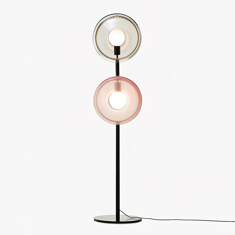 Hailie Contemporary Glass Floor Lamp - Image 15