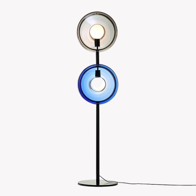 Hailie Contemporary Glass Floor Lamp - Image 17