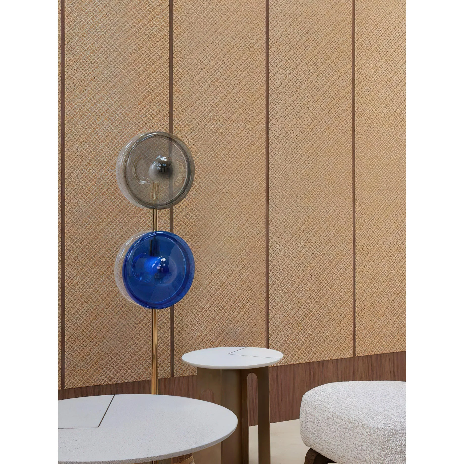 Hailie Contemporary Glass Floor Lamp - Image 9