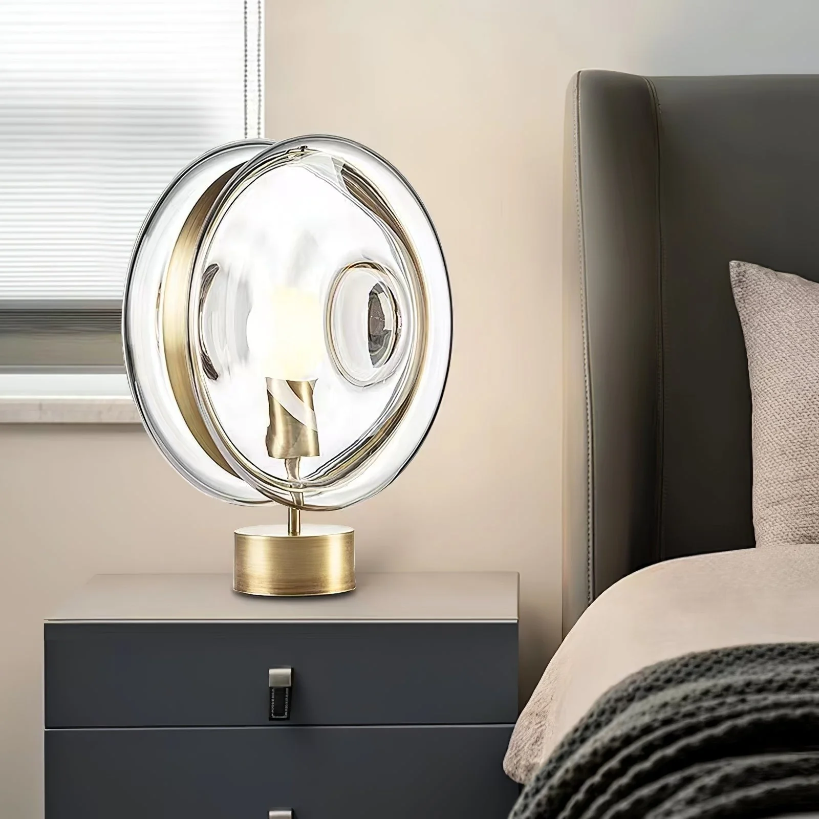 Hailie Modern Glass Table Lamp - Image 5