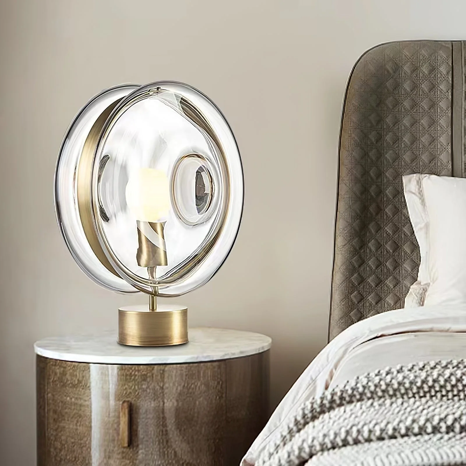 Hailie Modern Glass Table Lamp - Image 6